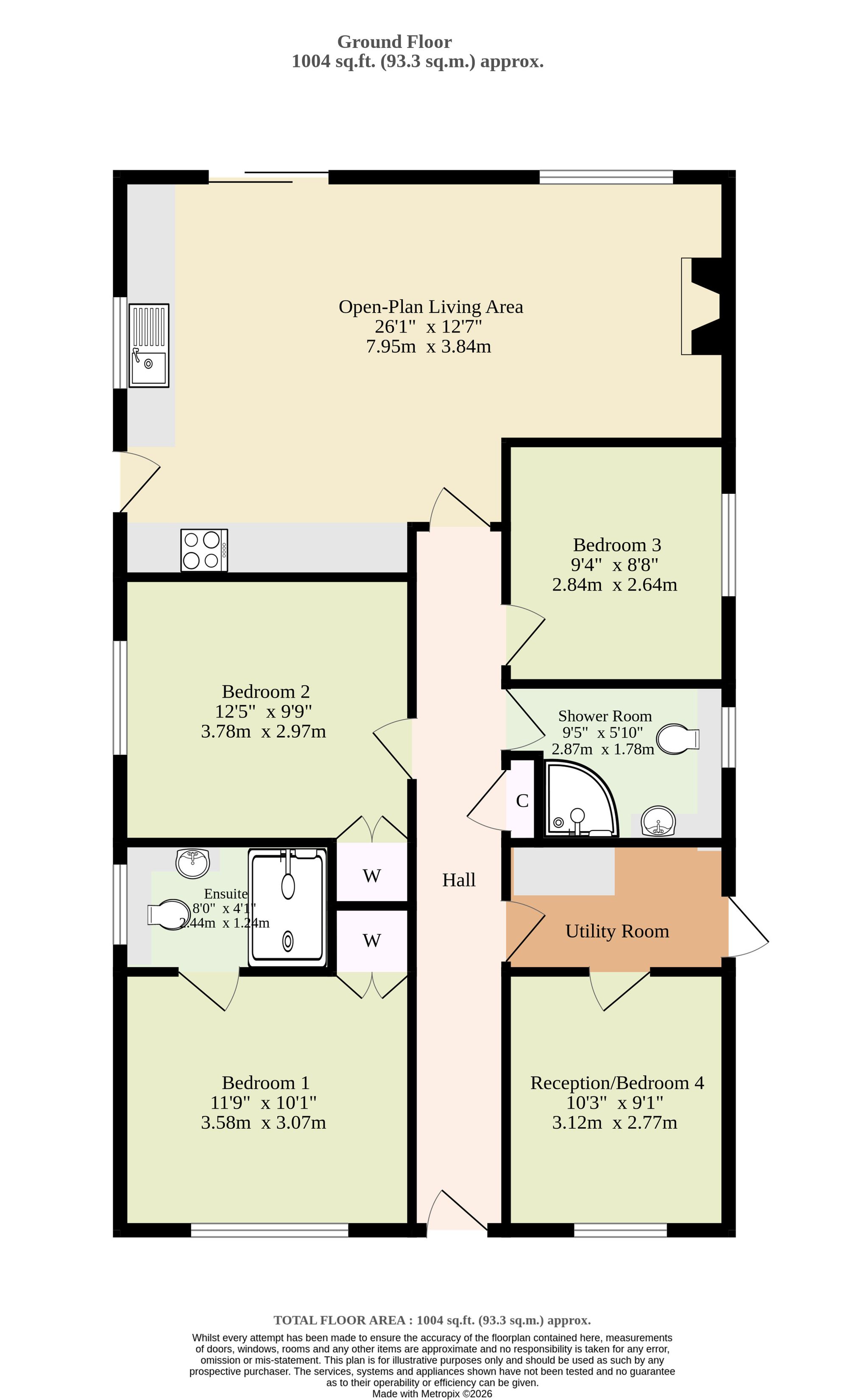 48 Bridge Meadow, Great Yarmouth floorplan