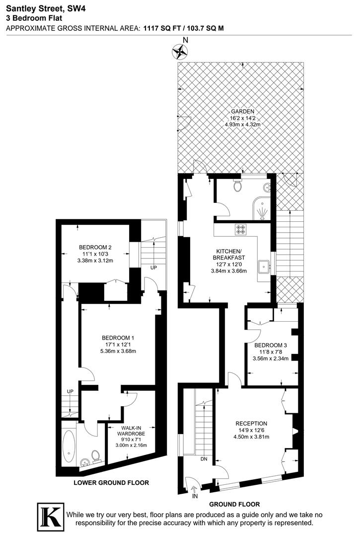 13, Santley Street, London floorplan