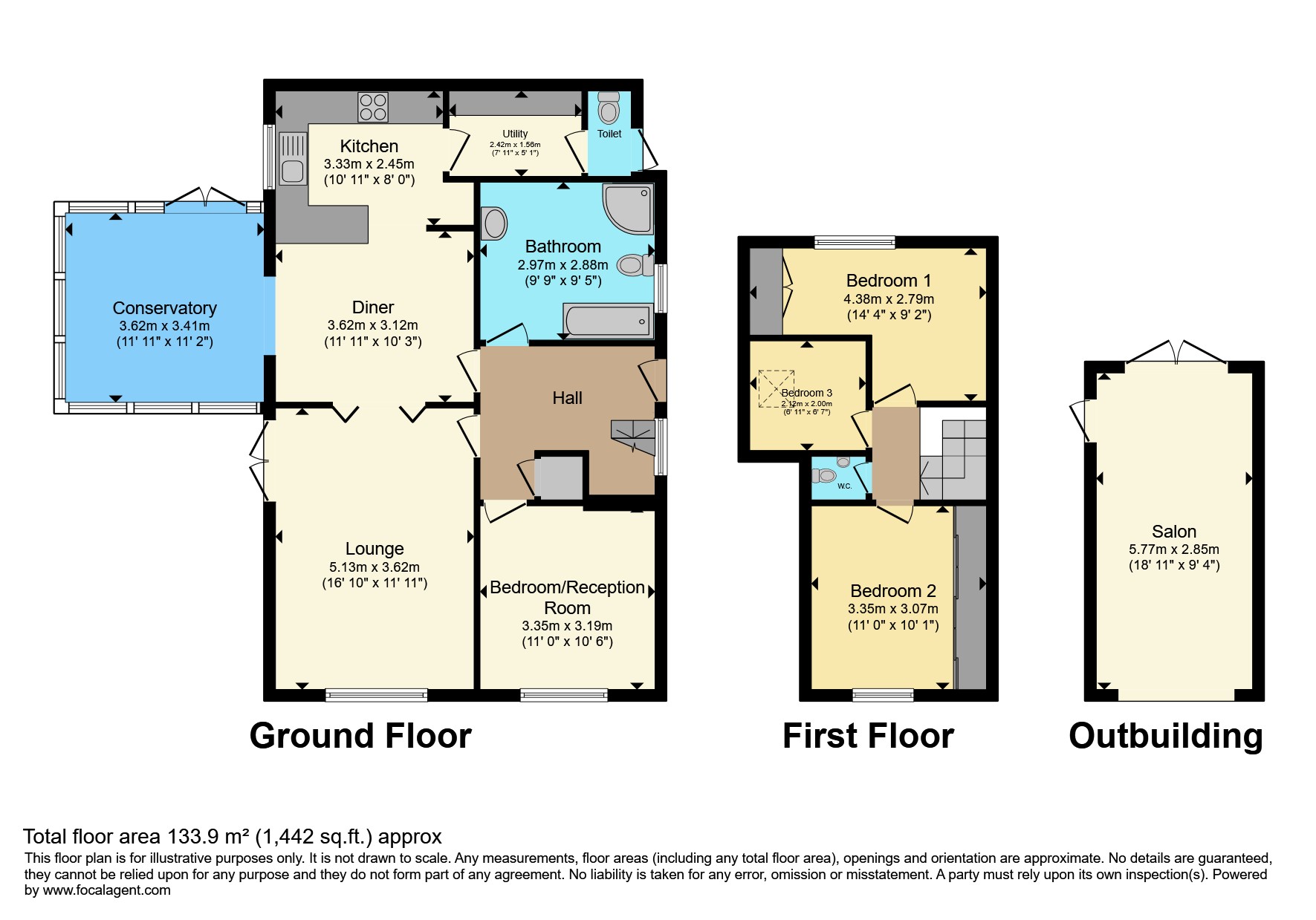 32, Lawns Road, Nottingham floorplan