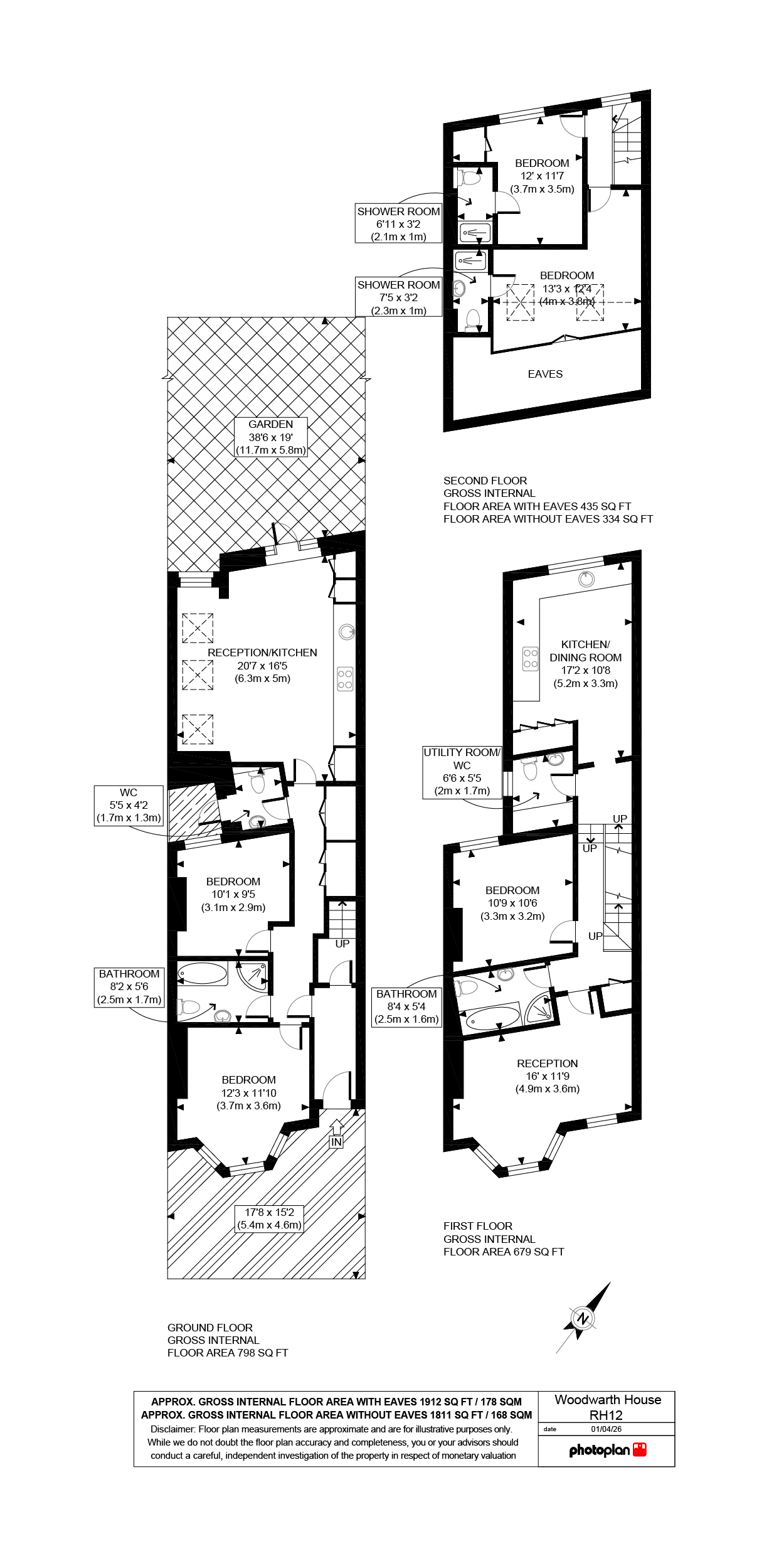 58, Nightingale Road, London floorplan