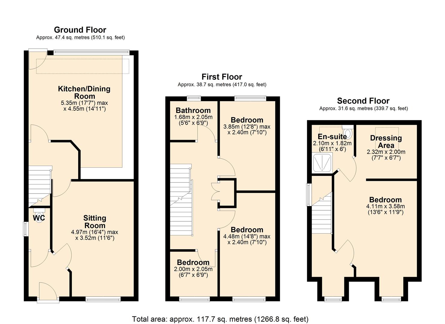 6, HeathLea, Wigan floorplan