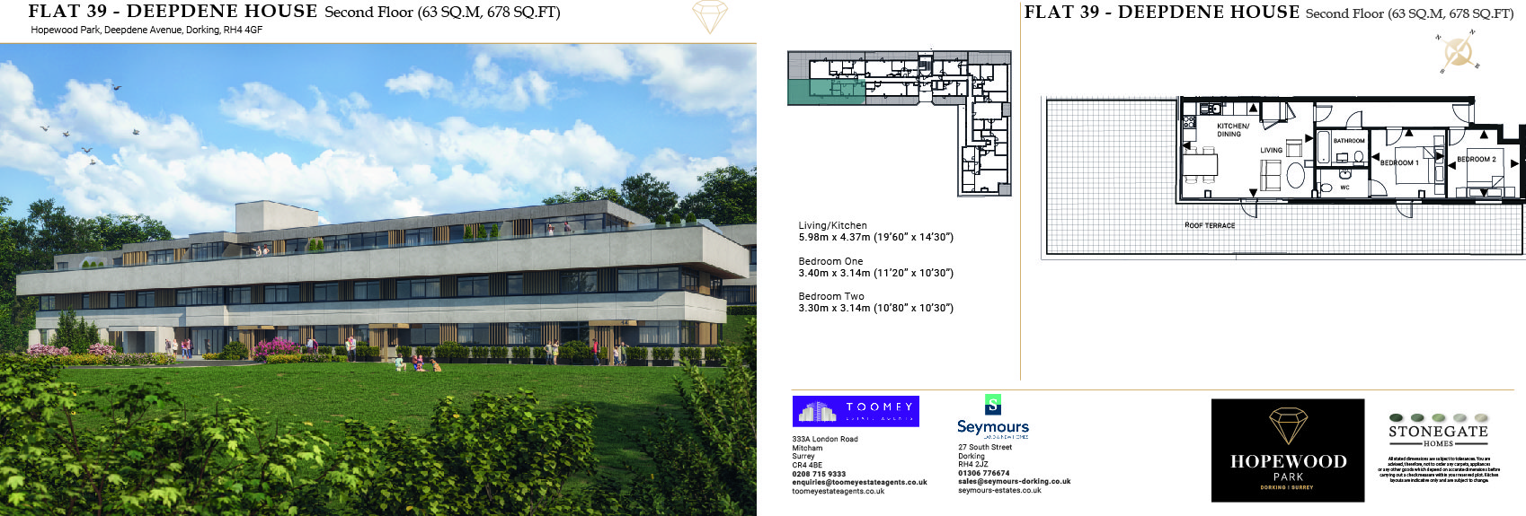 Hopewood Park, Dorking RH5, 2 bedroom flat to rent 62702660