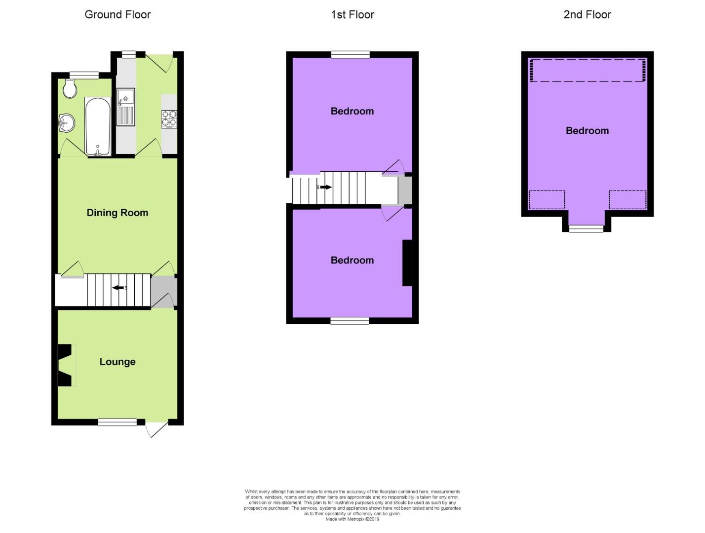 3 Bedrooms Terraced house to rent in Ivy Street, Rainham, Gillingham ME8