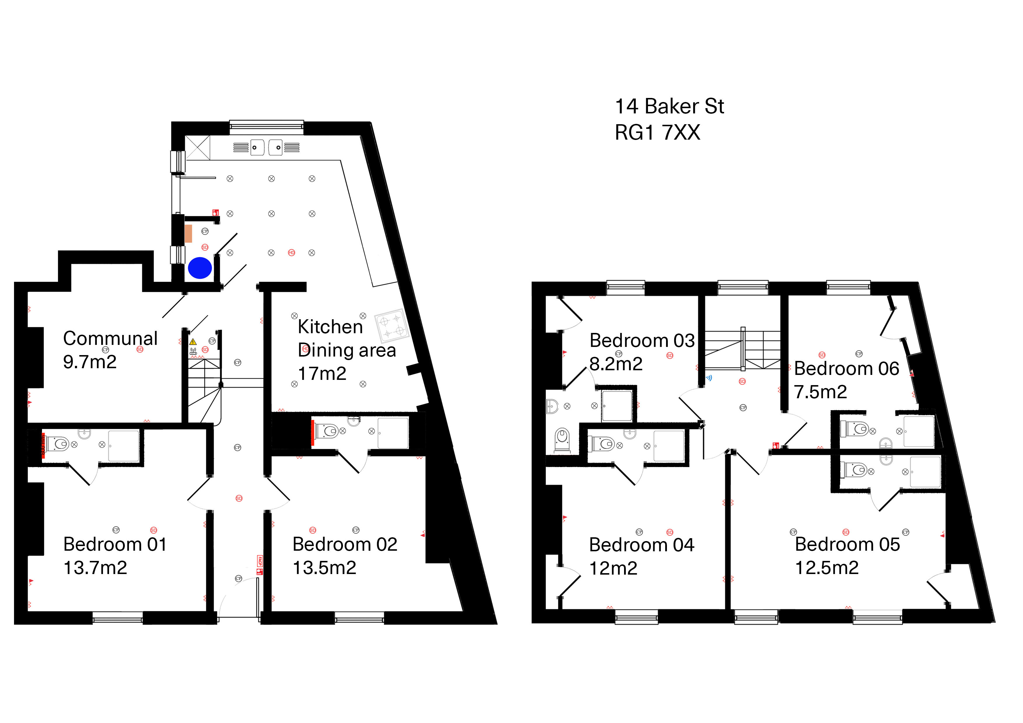 Baker Street, Reading floorplan