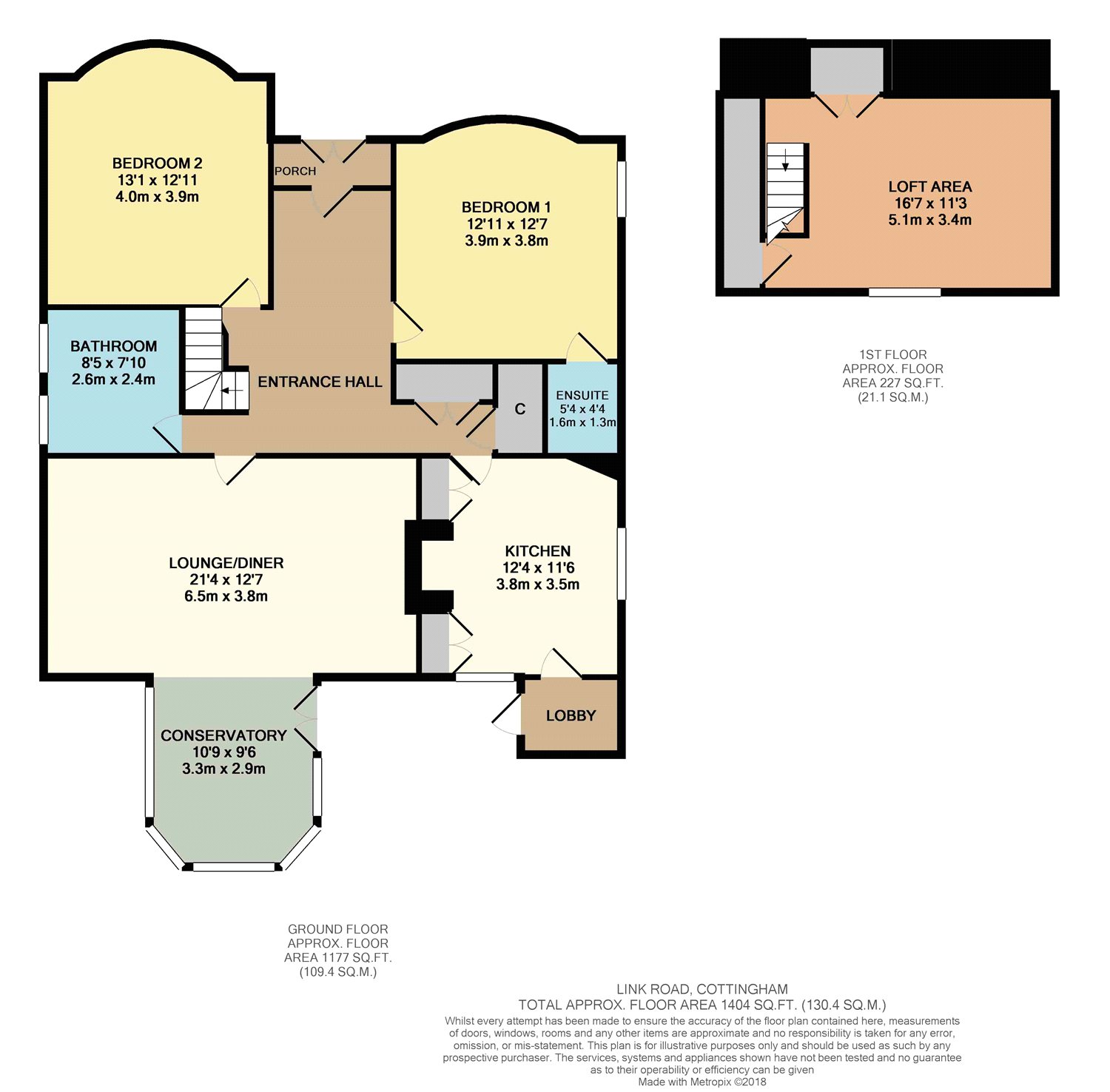 2 Bedrooms Bungalow for sale in Link Road, Cottingham, East Riding Of Yorkshire HU16
