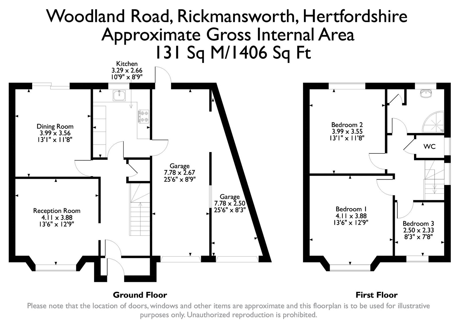 46, Woodland Road, Rickmansworth floorplan
