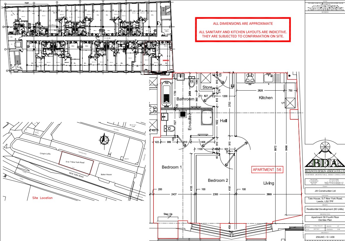Flat 56, Tate House, 5-7, New York Road, Leeds floorplan