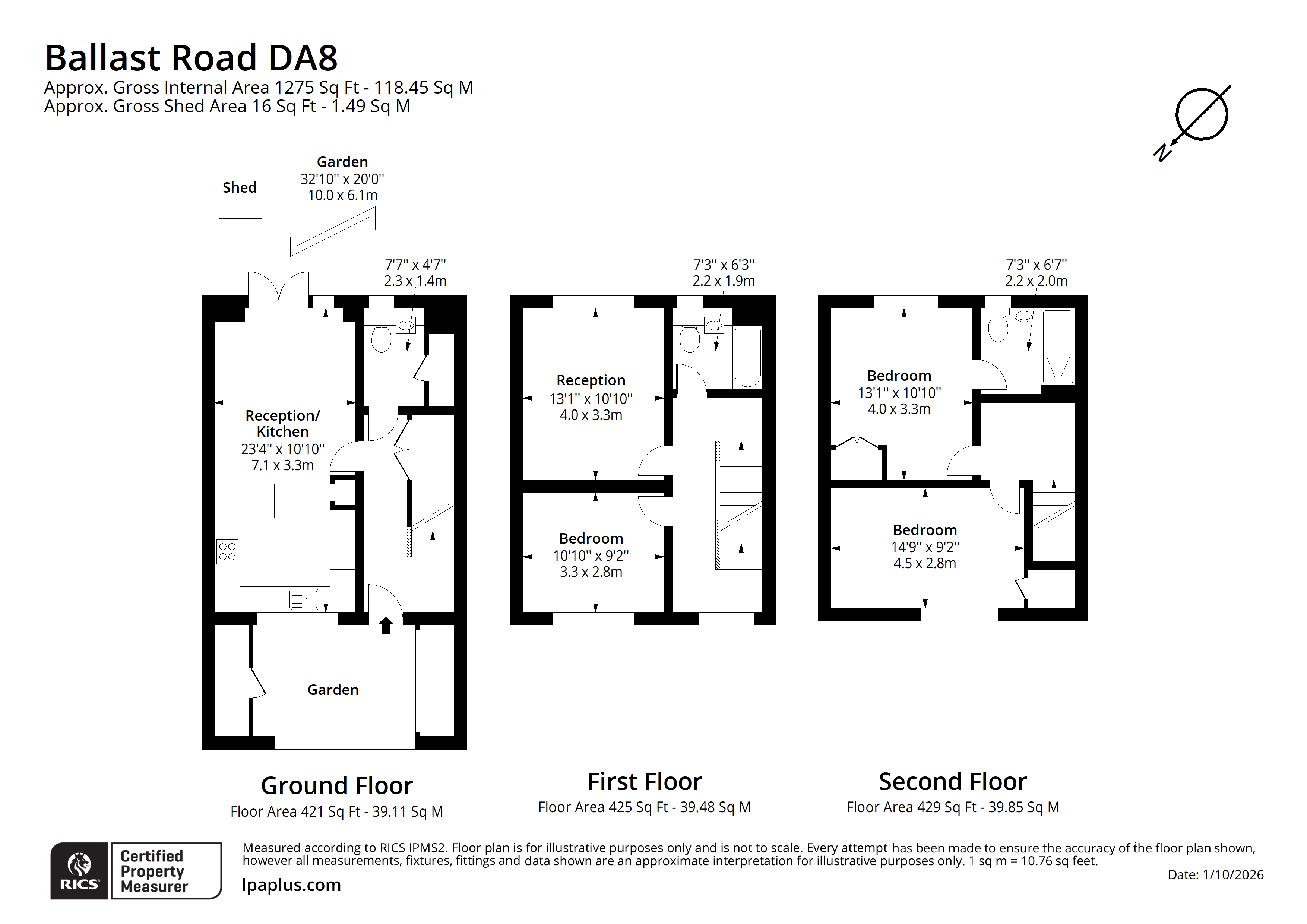 89, Ballast Road, Erith floorplan