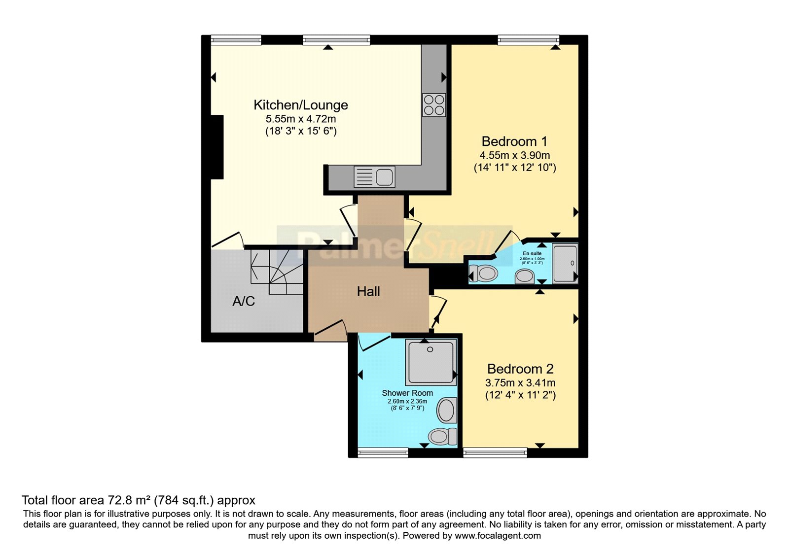 Flat 2, 98, High Street, Dorset floorplan