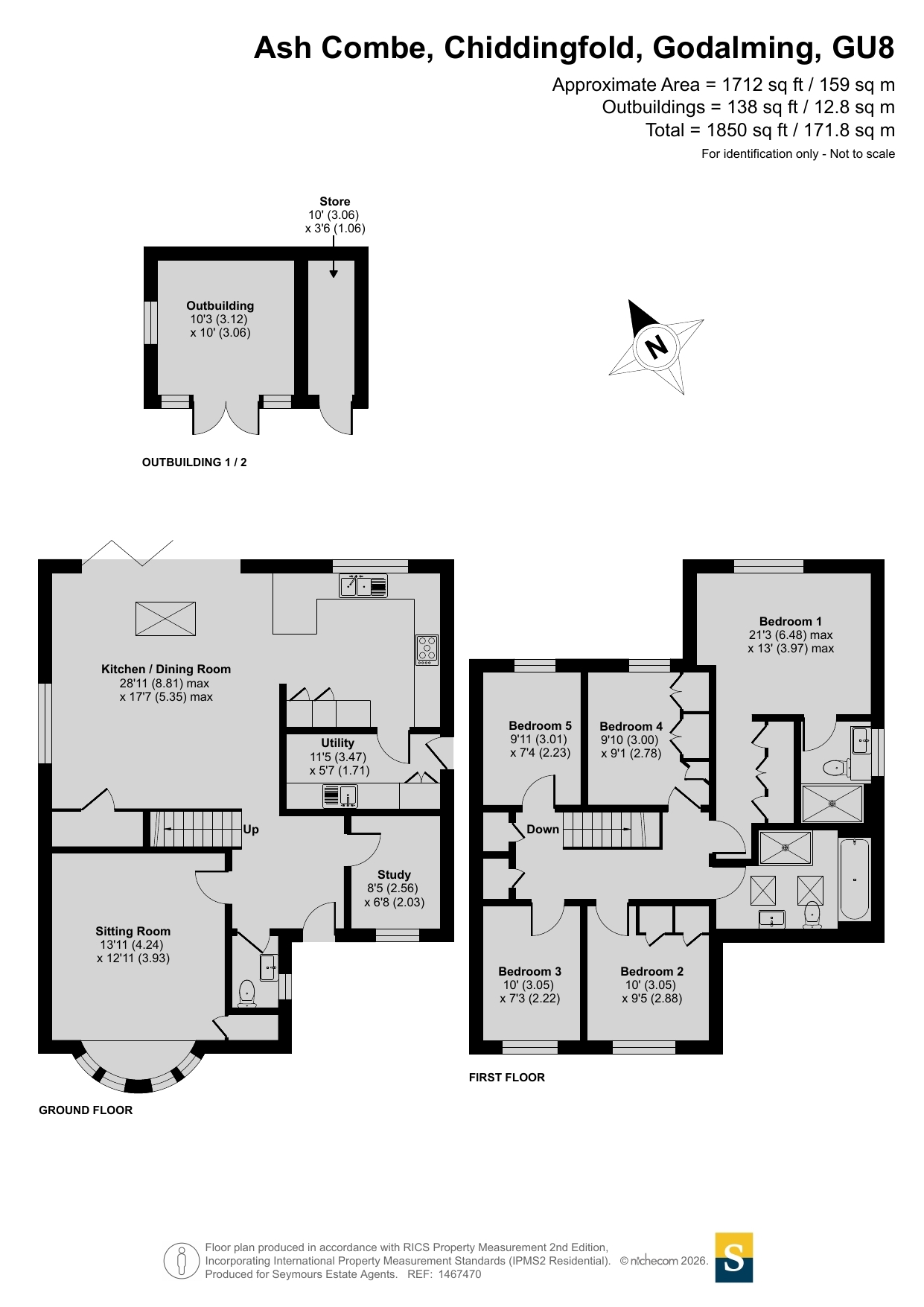 11, Ash Combe, Godalming floorplan