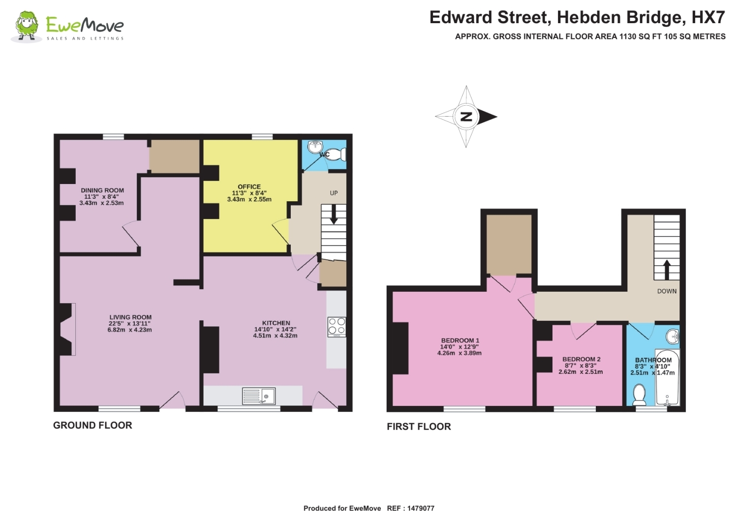 4, Edward Street, Hebden Bridge floorplan