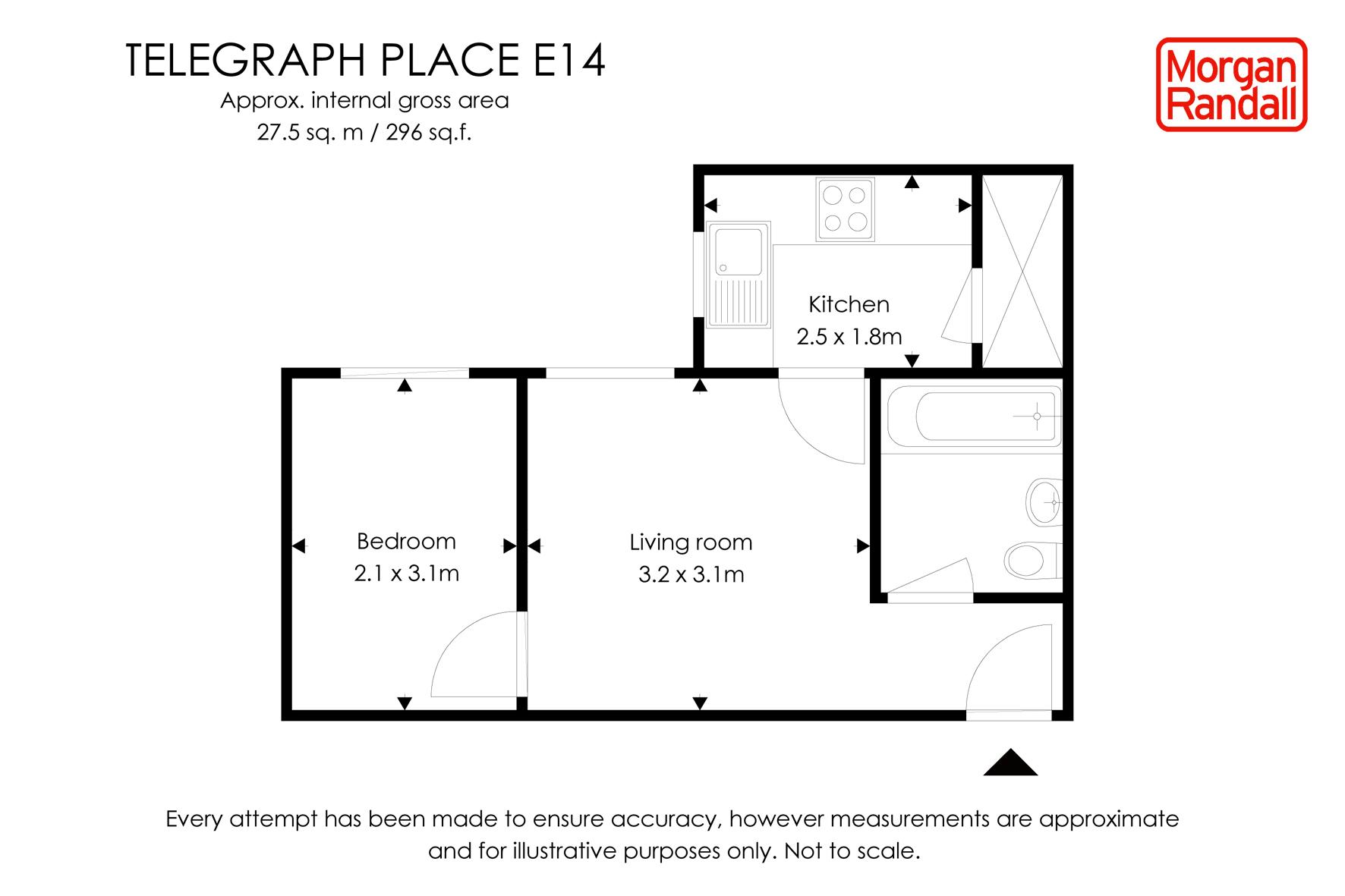 1 Bedrooms Flat to rent in Telegraph Place, Canary Wharf E14