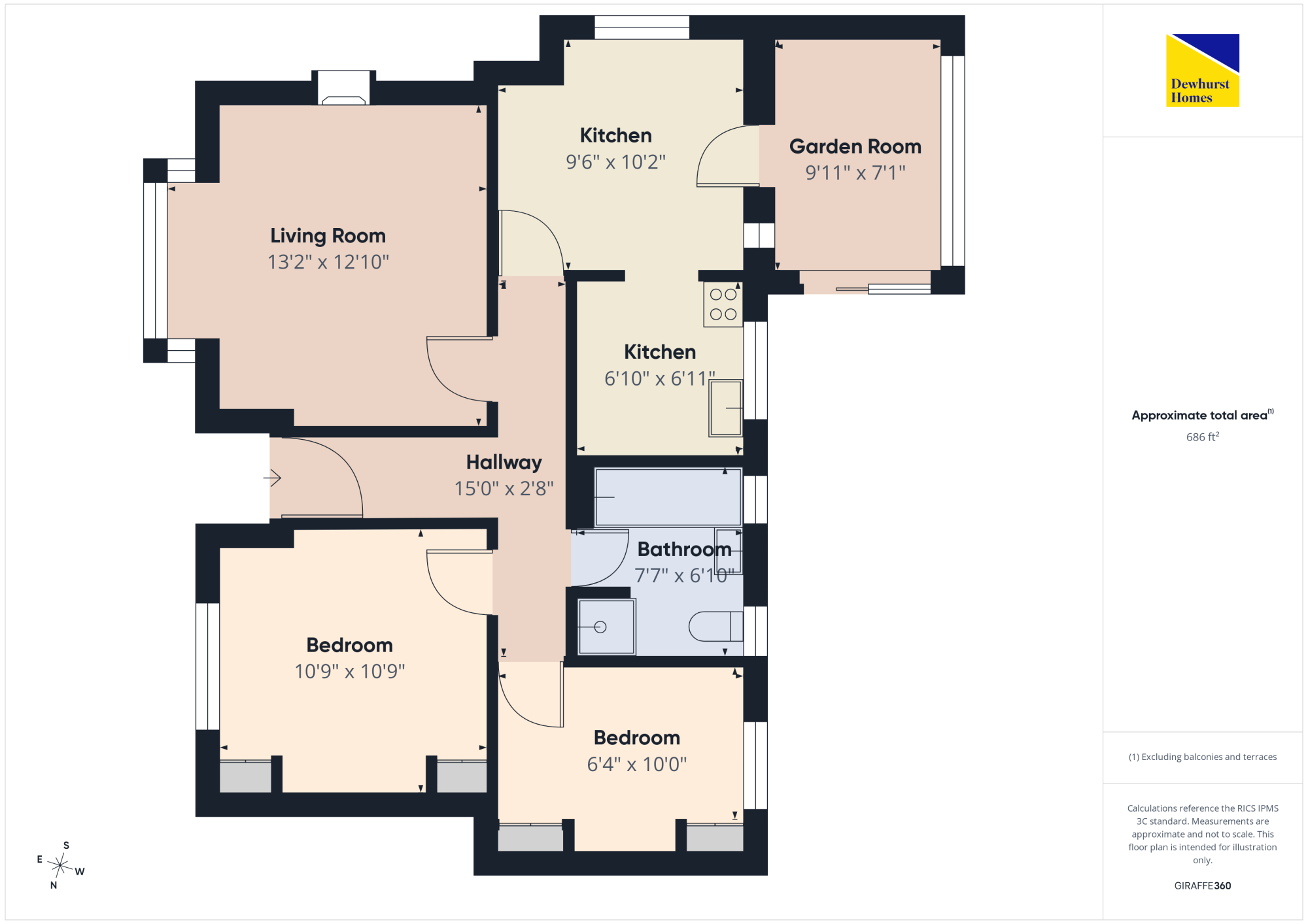 57 Lyndhurst,, Croston Road, Preston floorplan