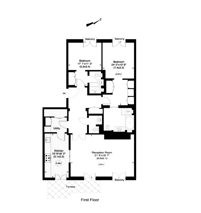 47,, 1 Ebury Square, Belgravia floorplan