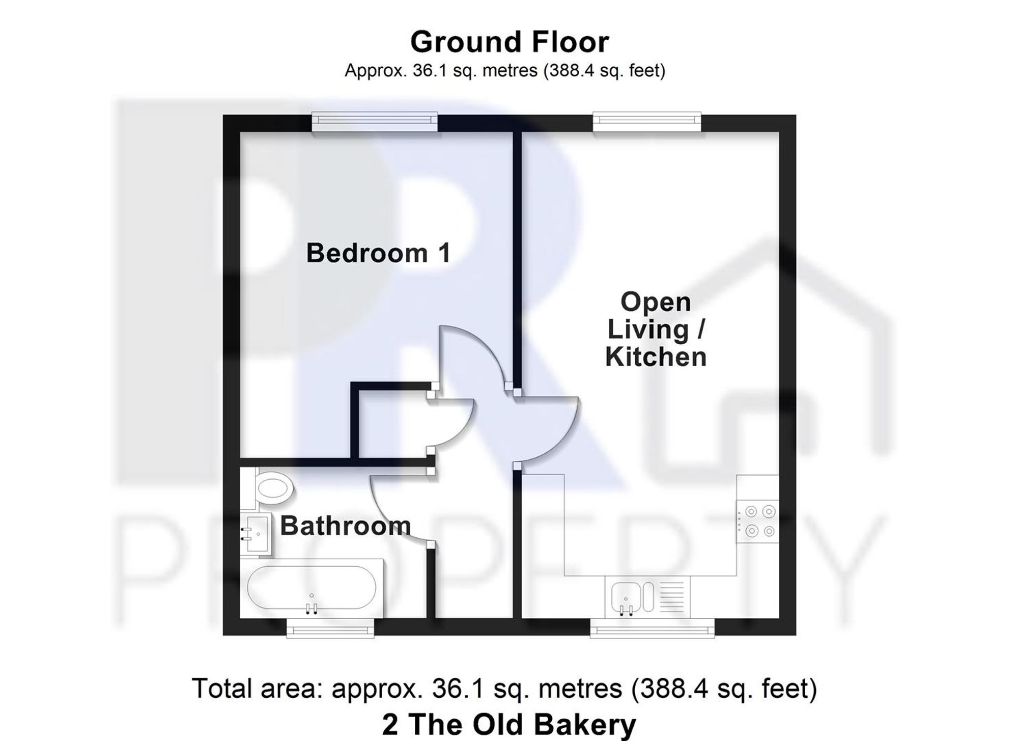 2 The Old Bakery Cowper Street, Luton floorplan
