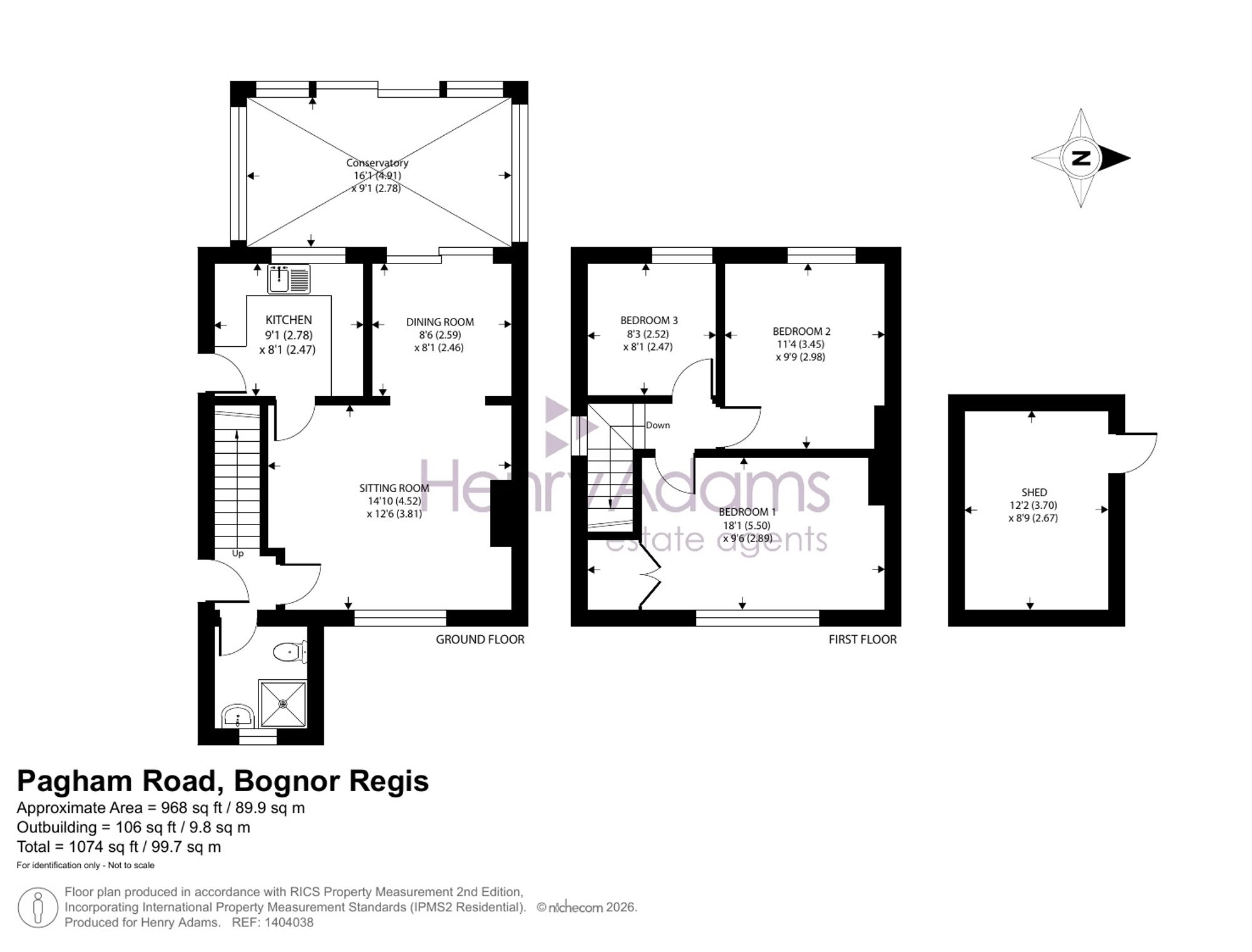 195 Pagham Road, Bognor Regis floorplan