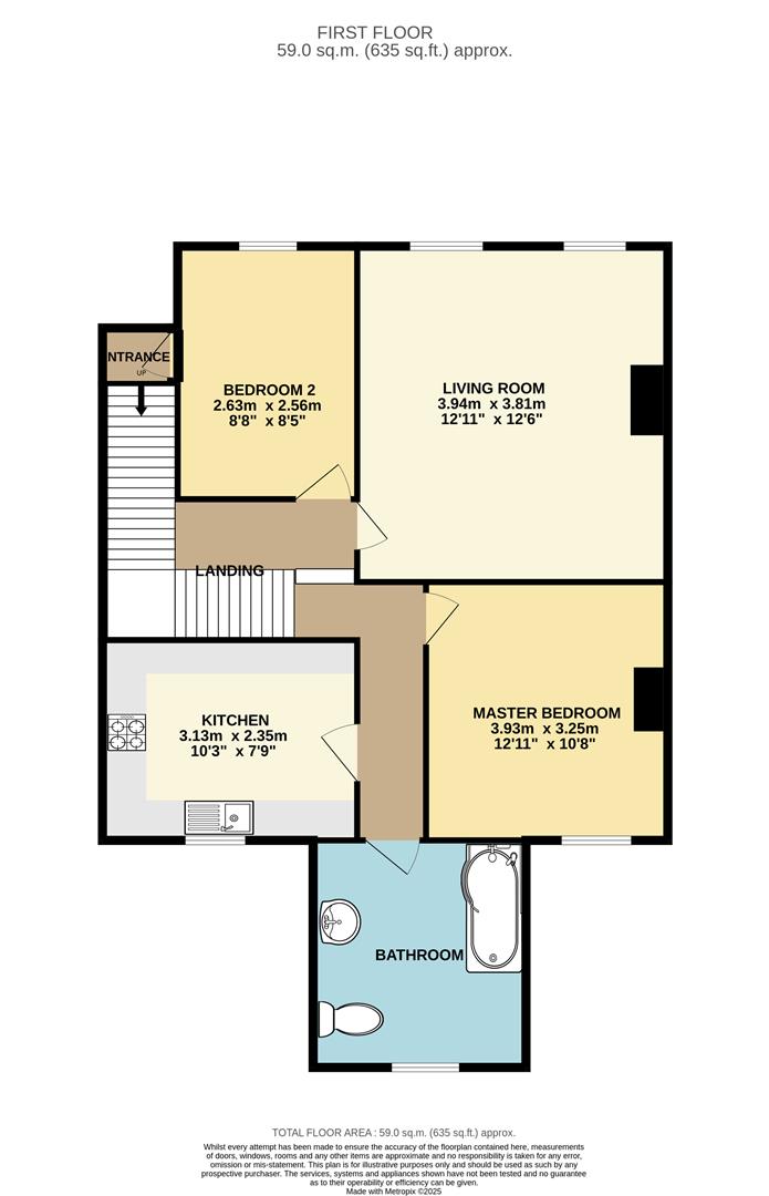 Flat B,19, Vicarage Road, London floorplan