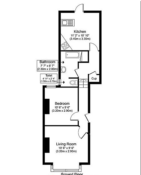 1 Bedrooms Flat to rent in Midland Terrace, London NW10