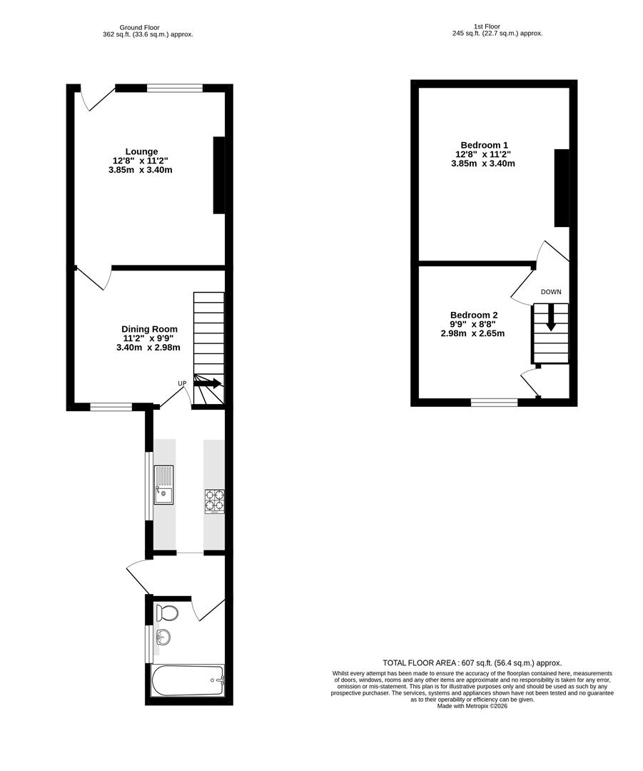 44, Lower Ebor Street, York floorplan