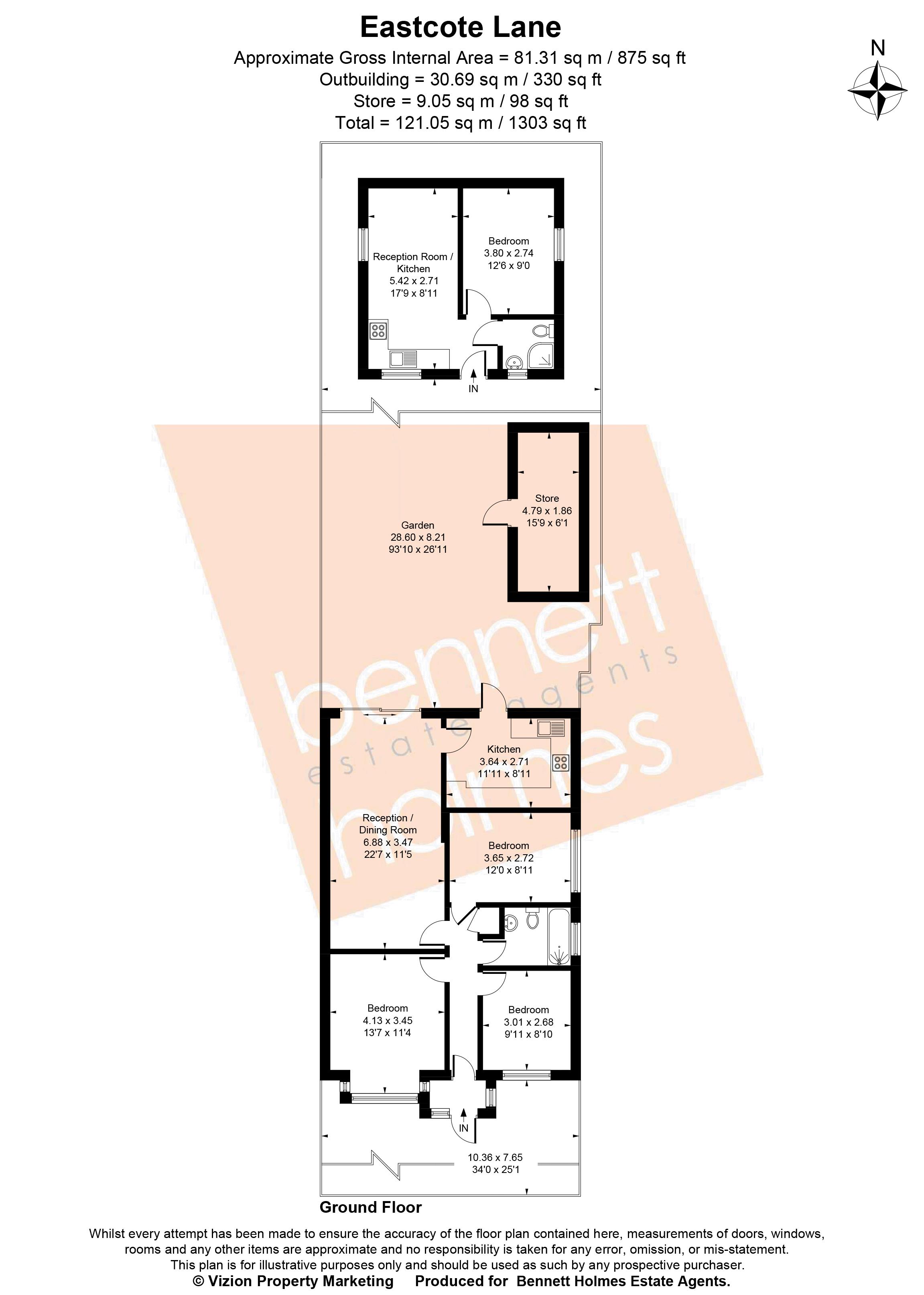 32, Eastcote Lane, Northolt floorplan