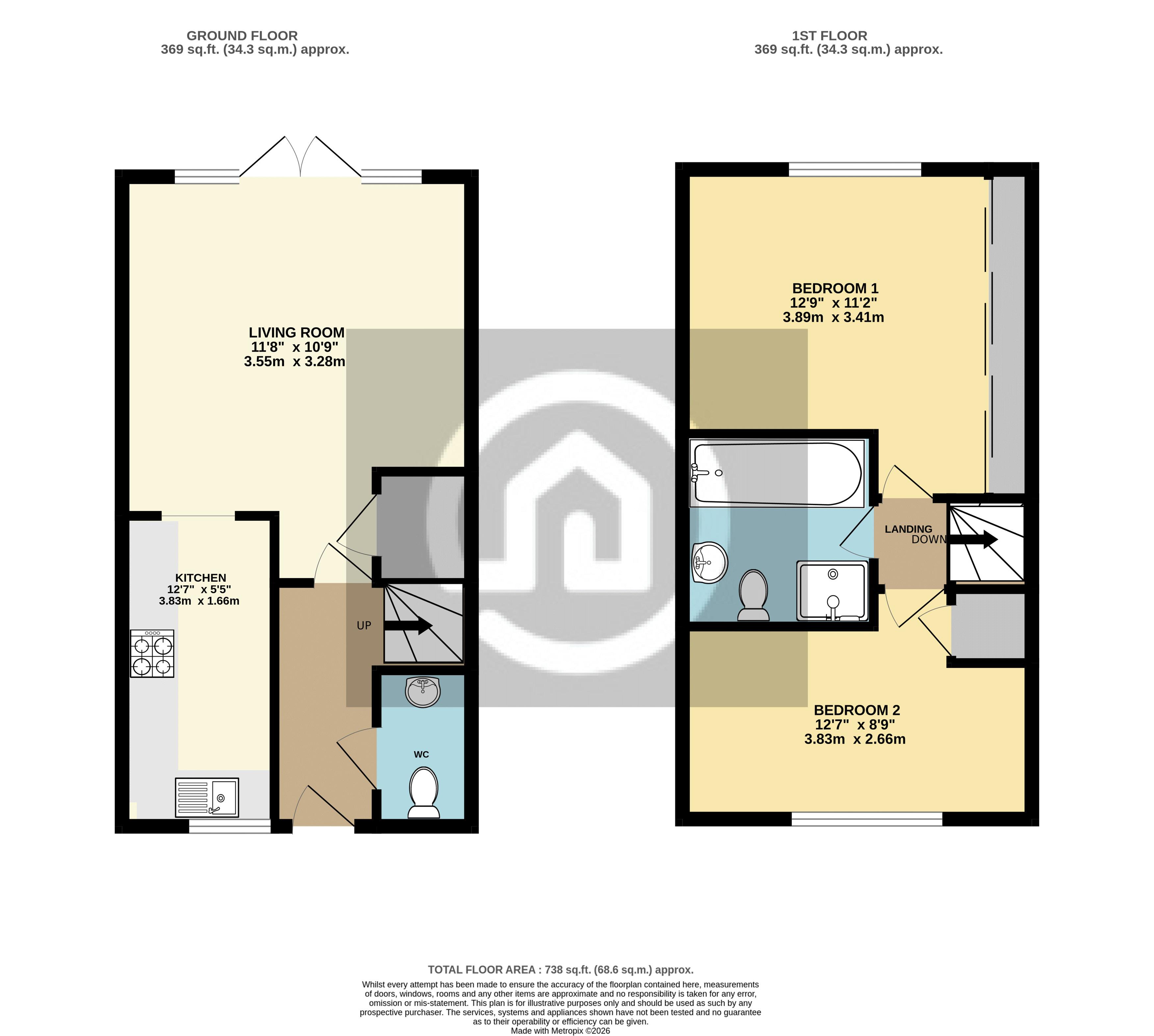 23, Radcliffe Mews, Bedford floorplan
