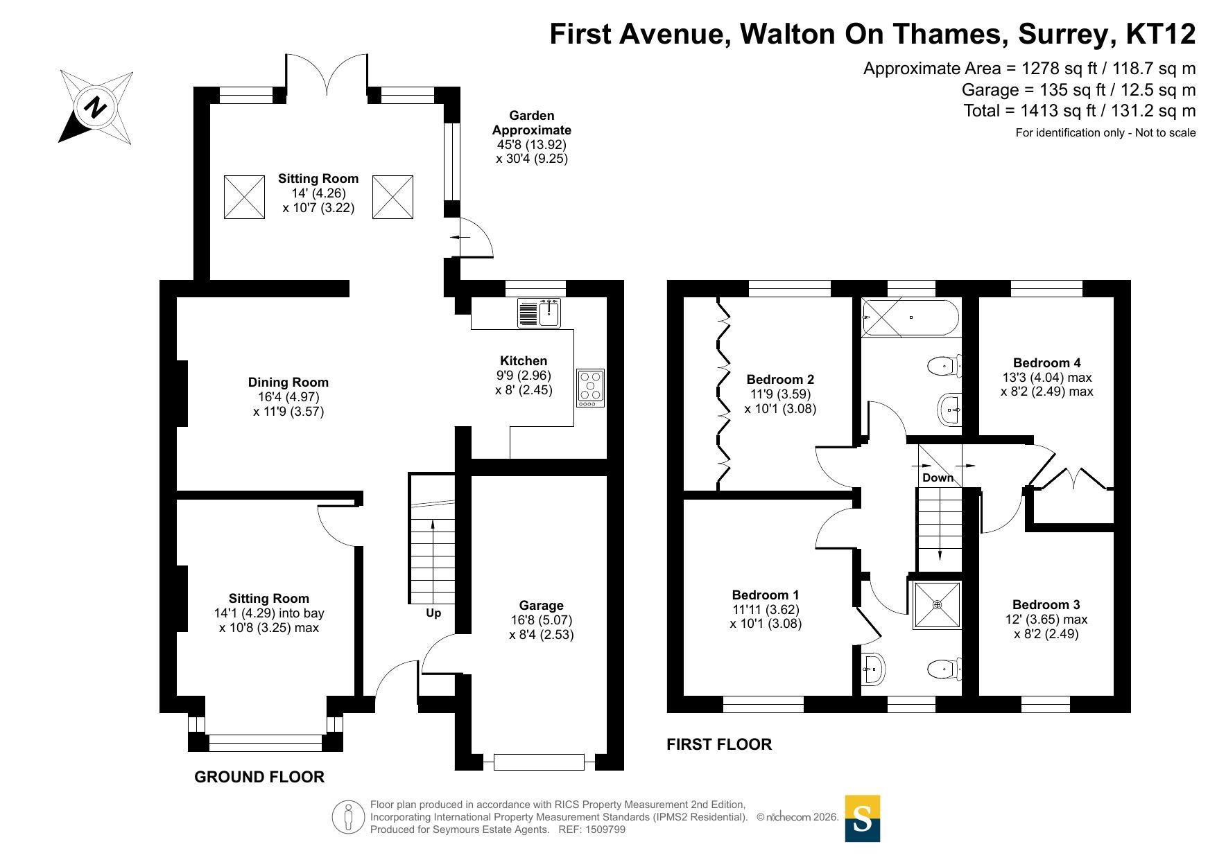 38, First Avenue, Surrey floorplan
