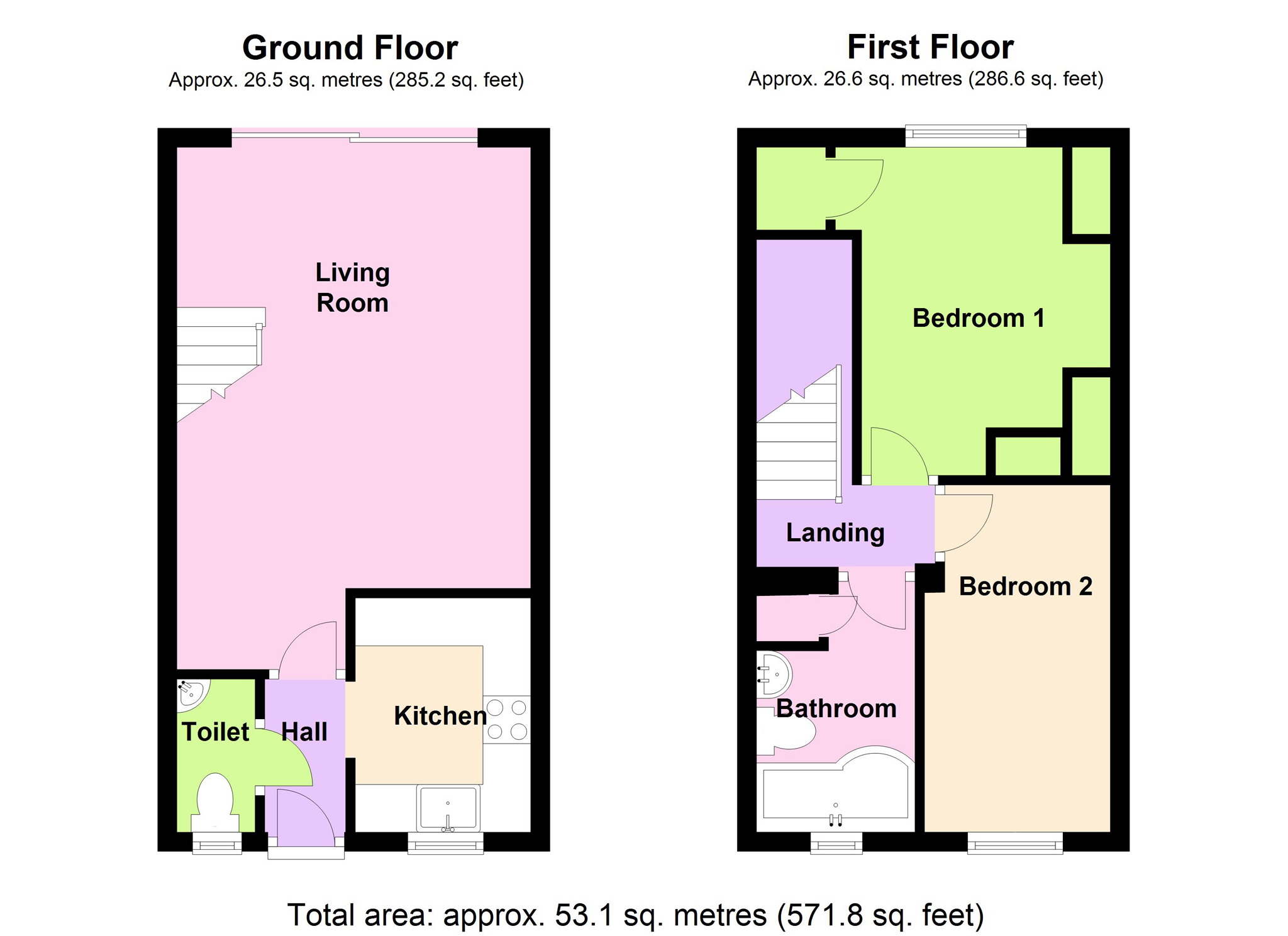 2 Bedrooms Terraced house for sale in Old Fives Court, Burnham, Buckinghamshire SL1