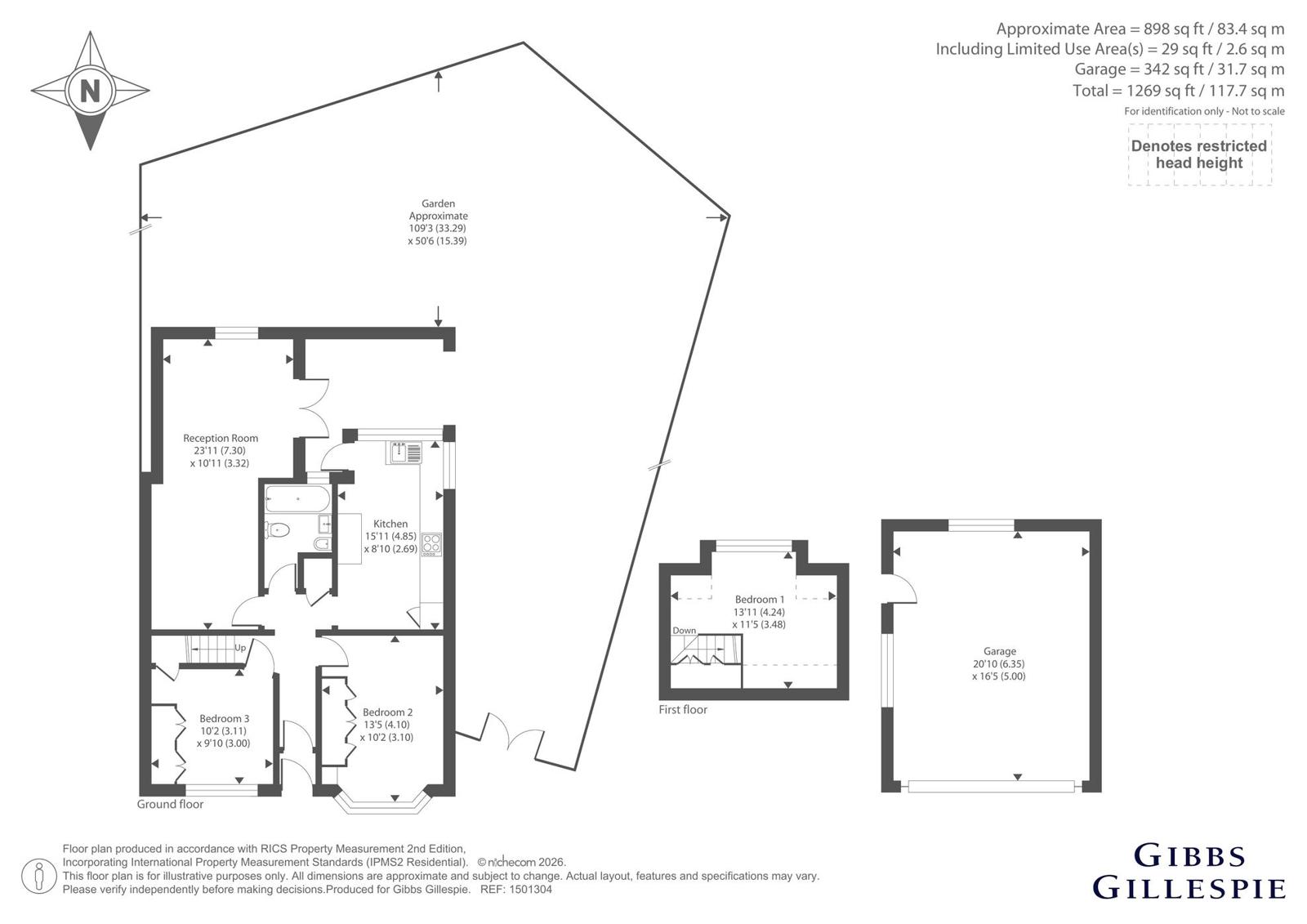 102, Compton Place, Hertfordshire floorplan