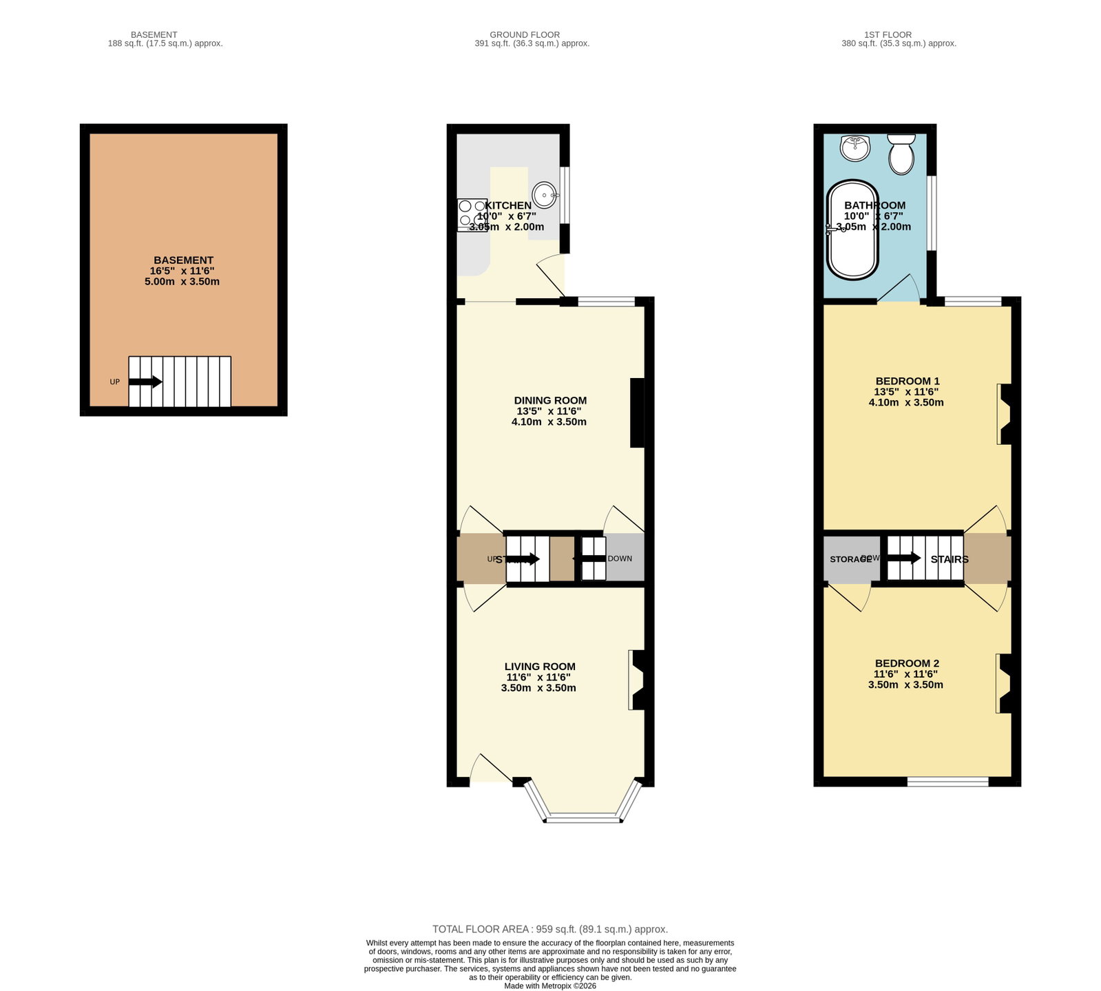 36, Church Lane, Sittingbourne floorplan