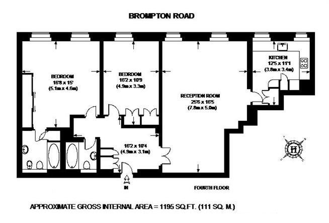 2 Bedrooms Flat to rent in Brompton Road, Knightsbridge SW3