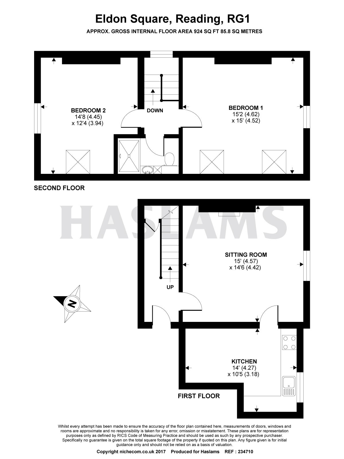 2 Bedrooms Flat for sale in Eldon Square, Reading RG1