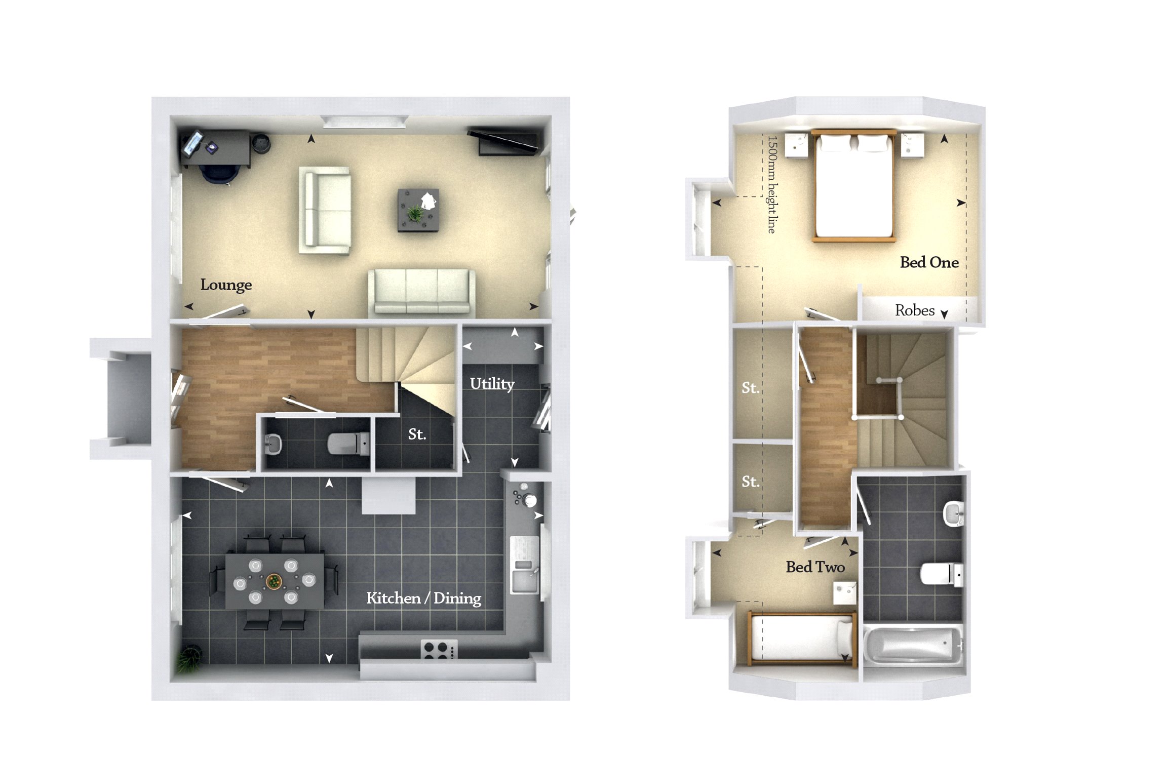 The Holly, Kings Acre, Swainshill, Hereford HR4, 2 bedroom detached