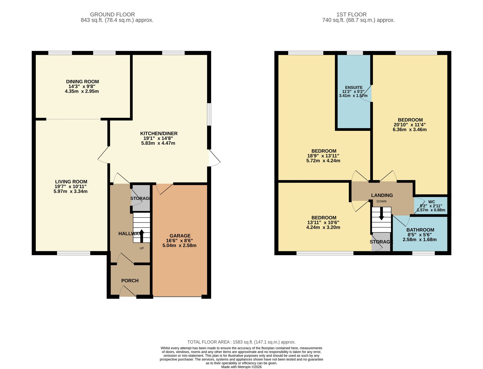 11 Rollesby Close, Bury floorplan