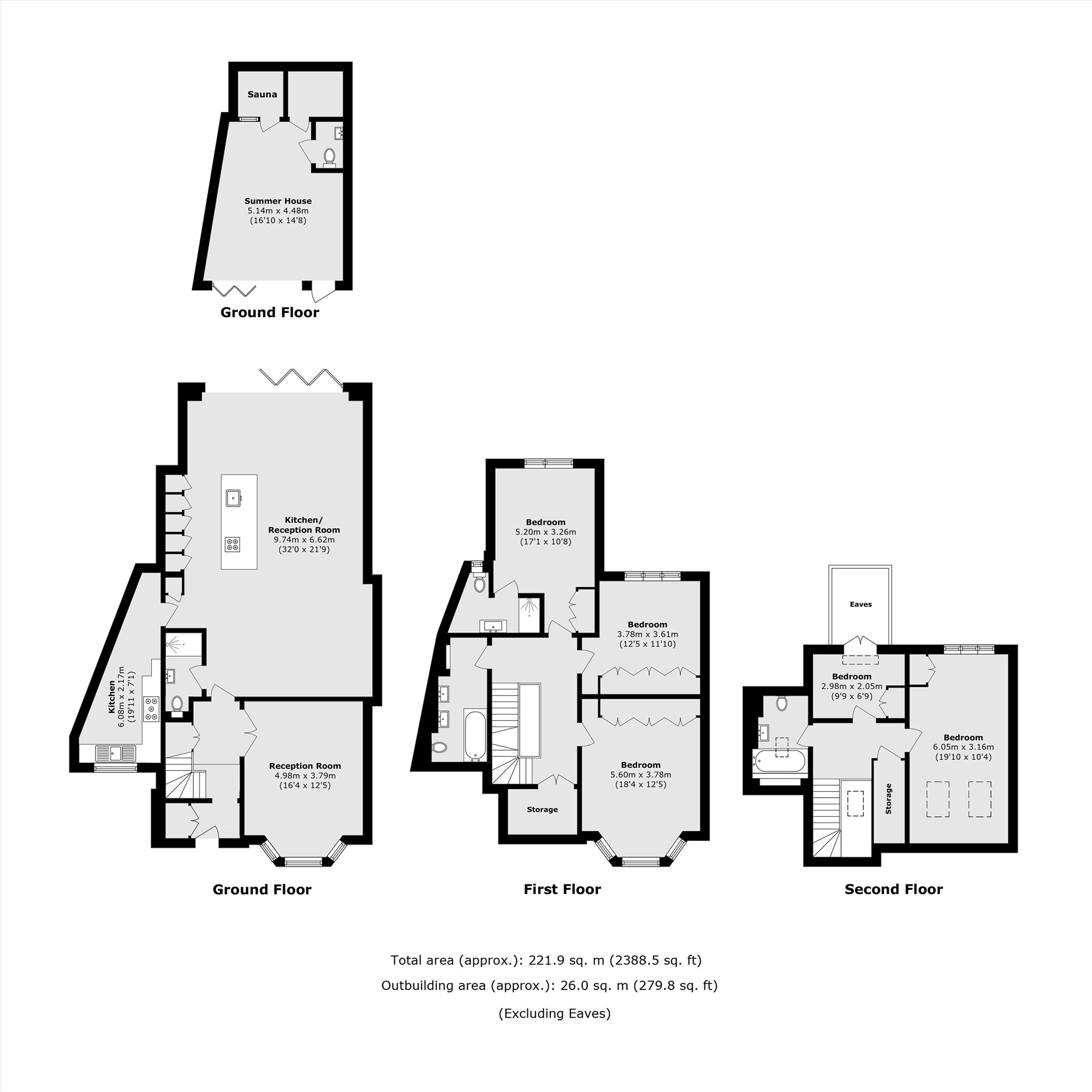 124, The Vale, London floorplan