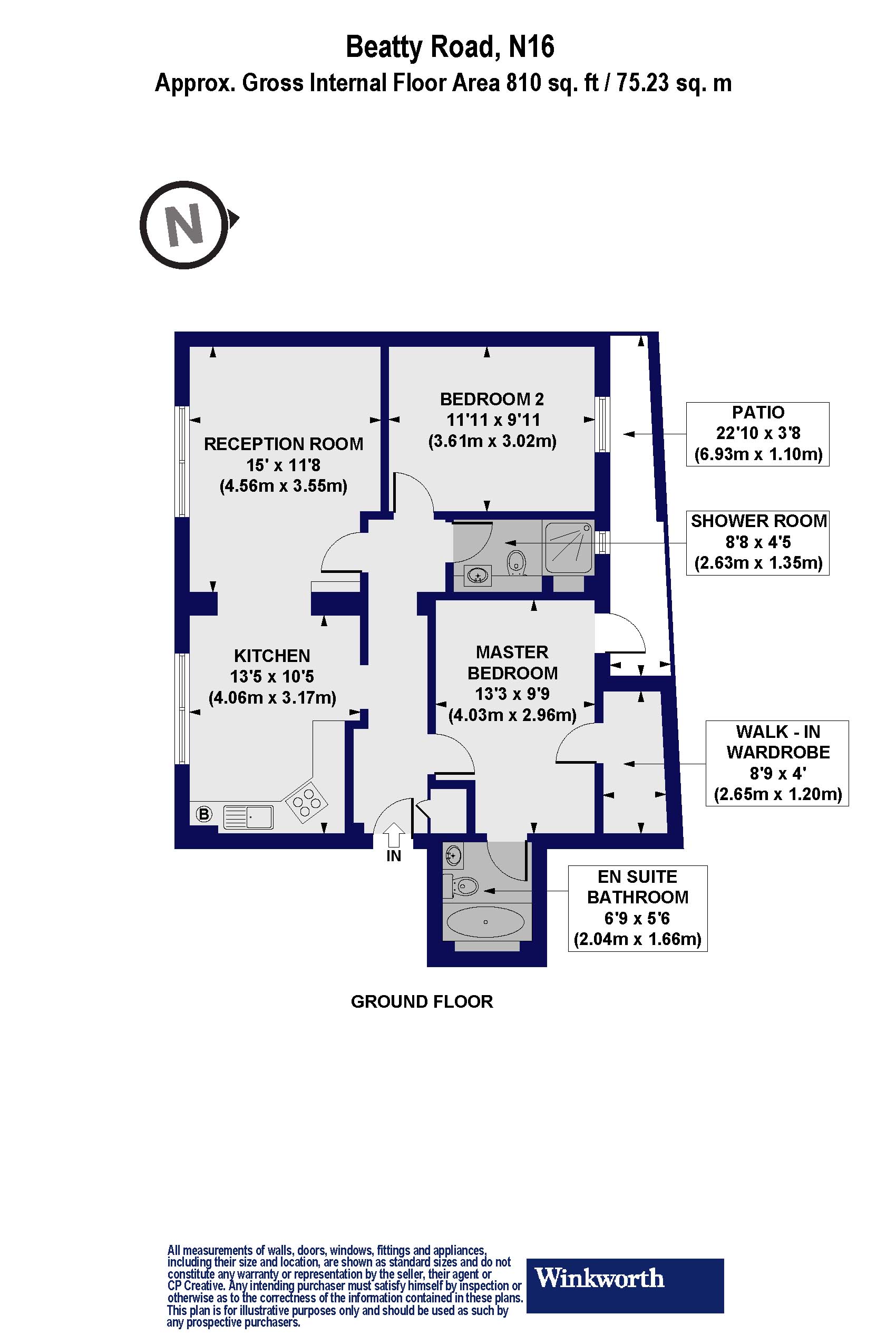 5, Beatty Road, London floorplan
