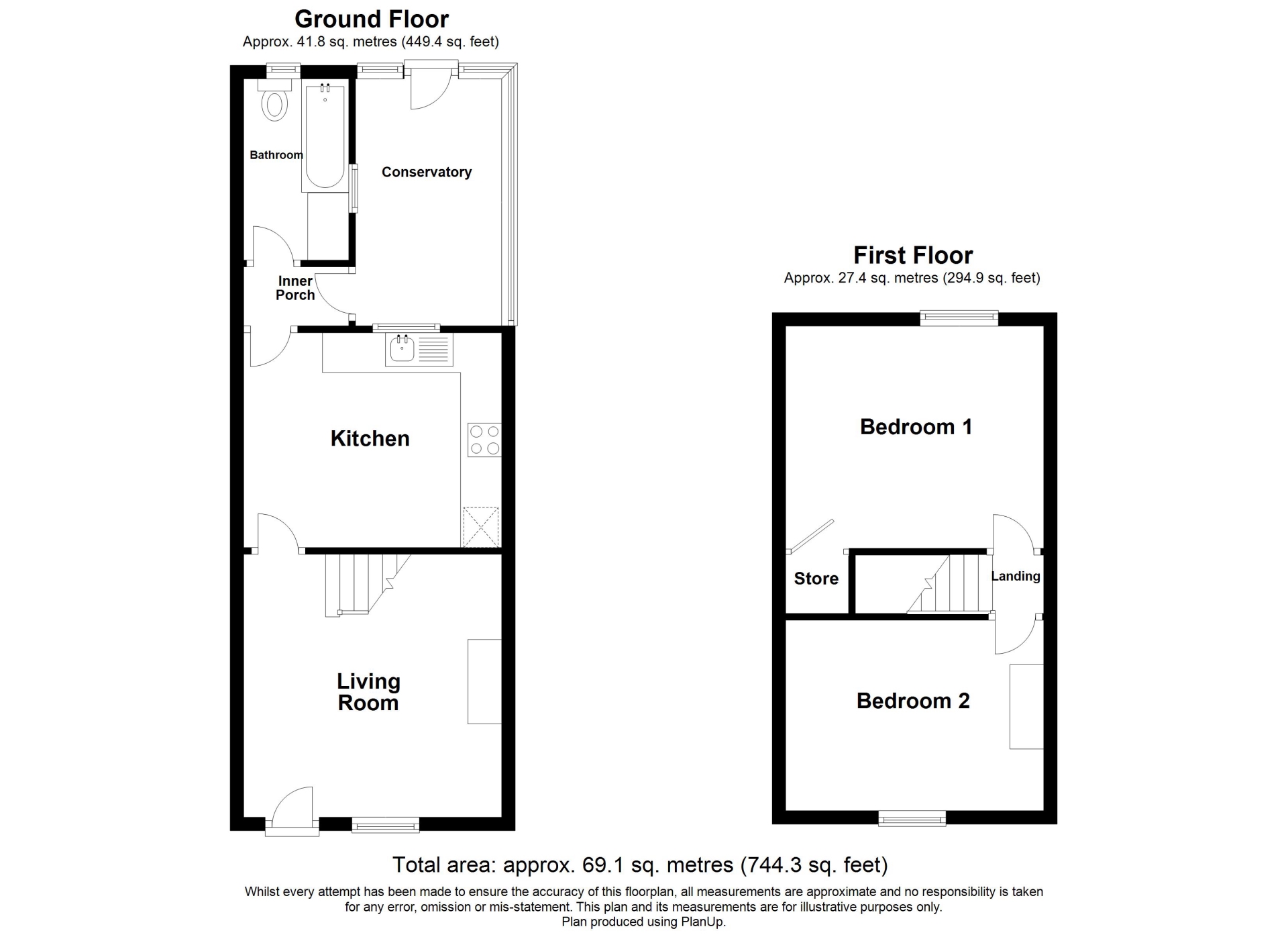 3, Inns Lane, Alfreton floorplan