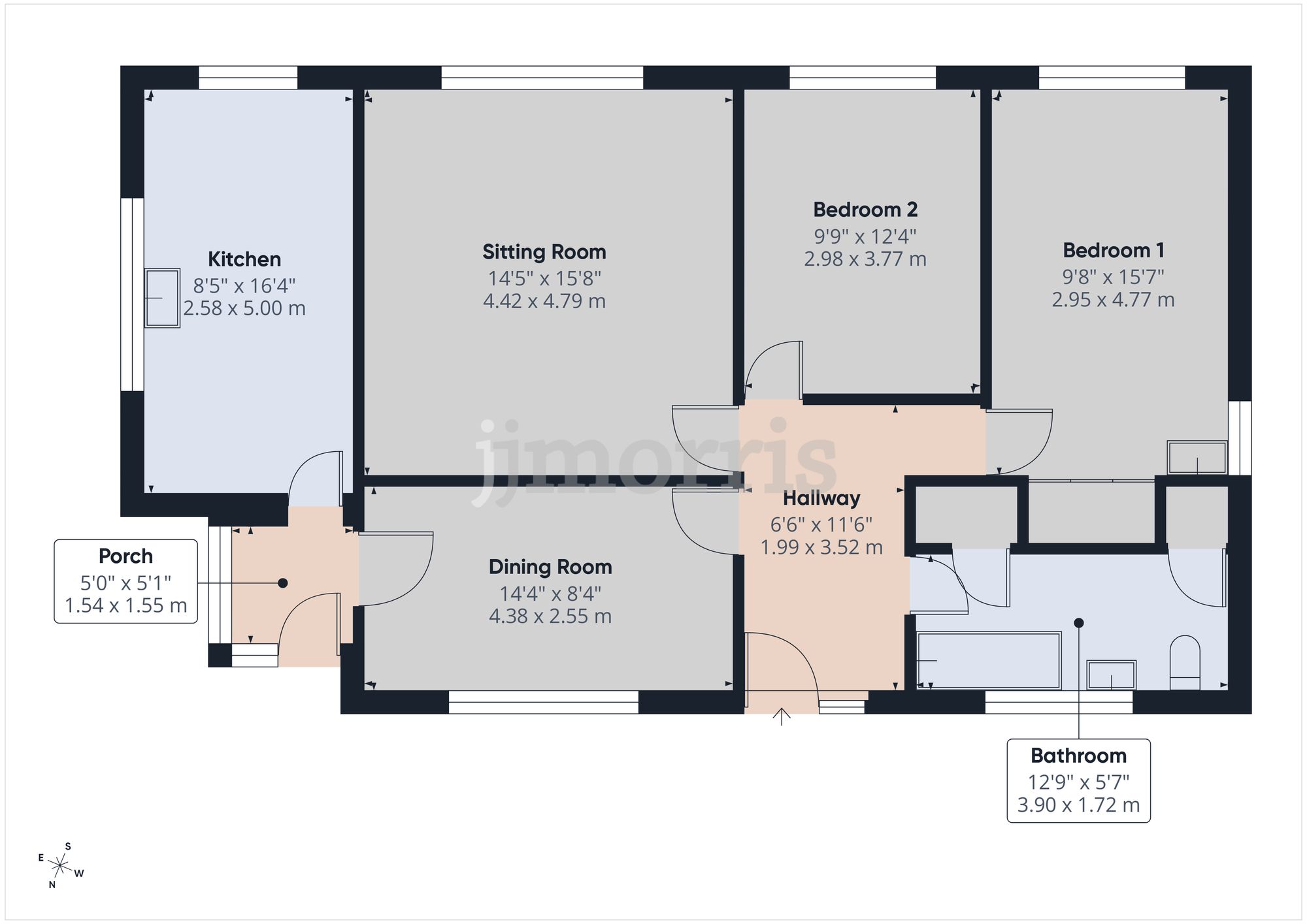 Skyfog Bungalow, Ysgiefiog, Haverfordwest floorplan