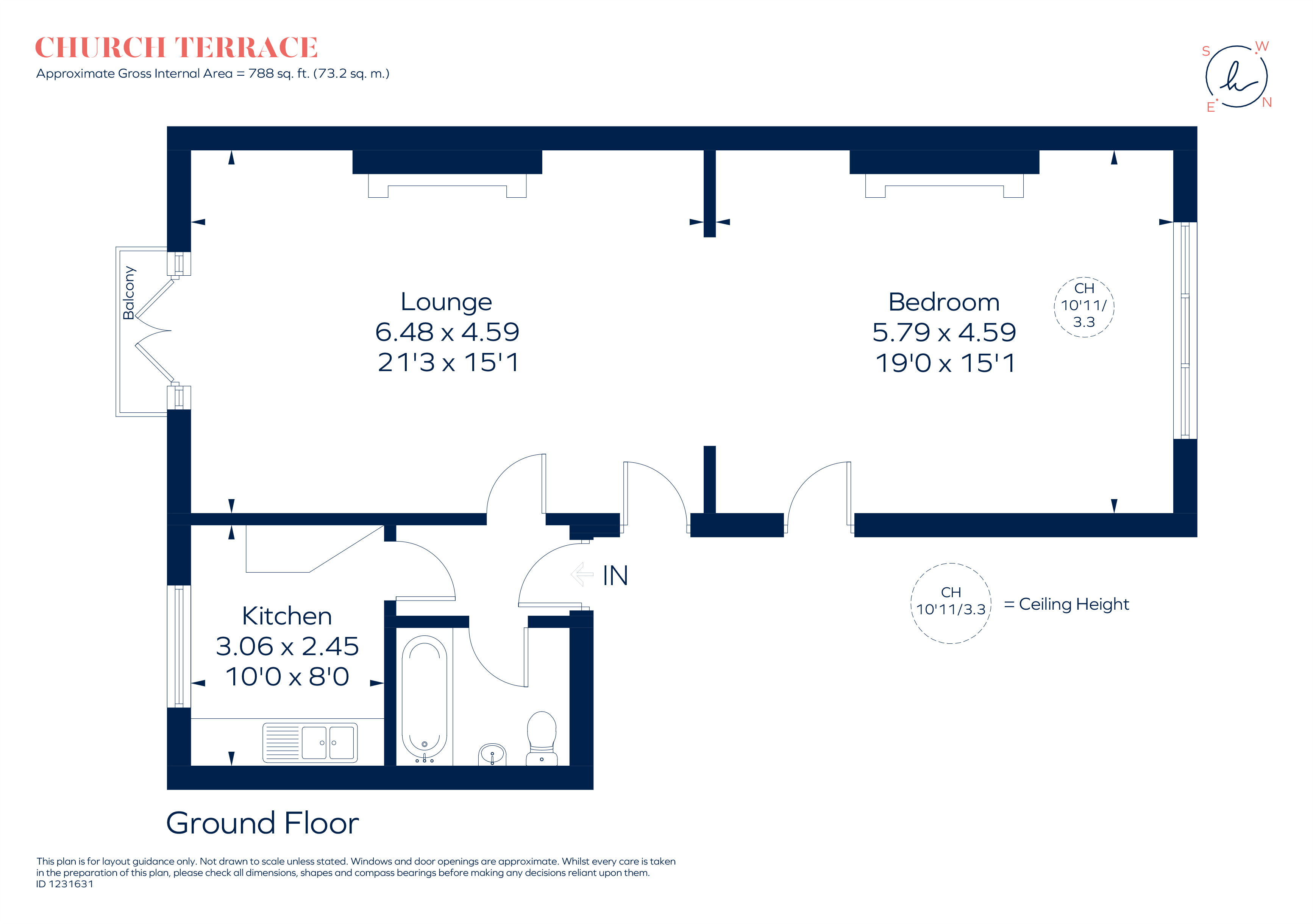 Ground Floor Flat, 5, Church Terrace, London floorplan