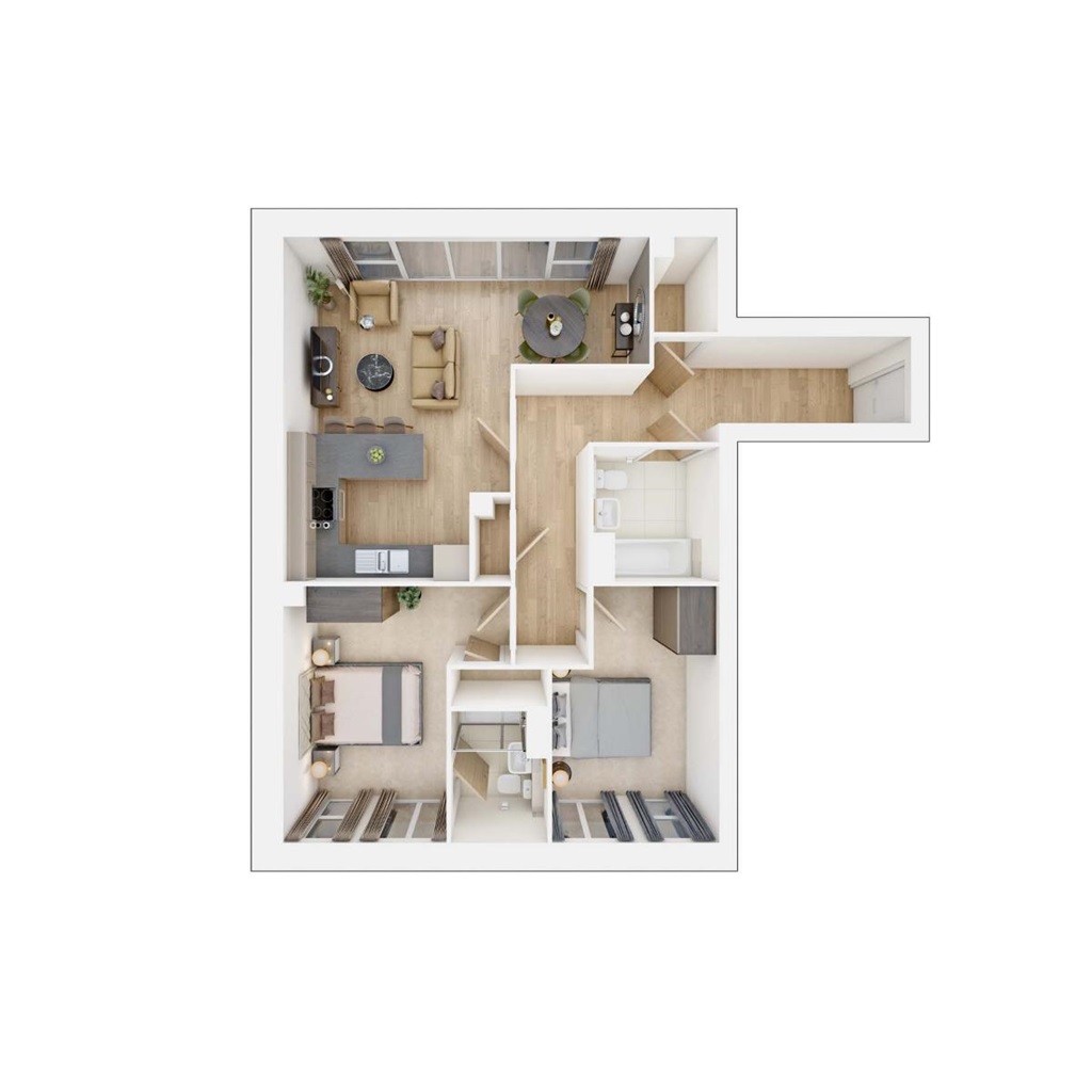 Y Taff - Plot 311, Parc Llandaf, Llantrisant Road, Llandaff floorplan