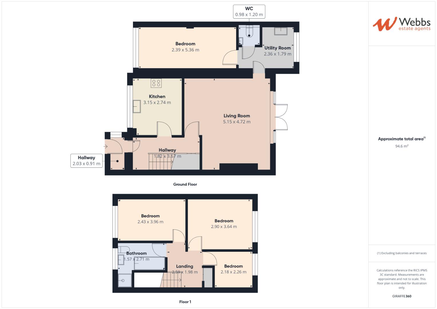 5, Braemar Gardens, Hednesford, Cannock floorplan