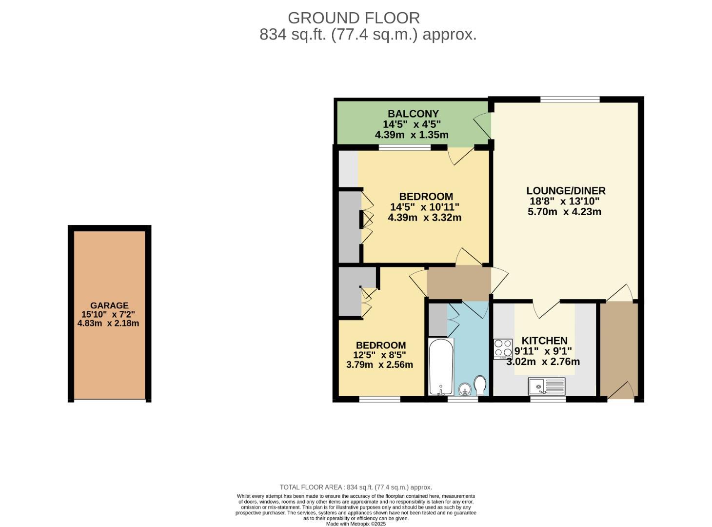 5 Bideford Court, Bideford Green, Leighton Buzzard floorplan