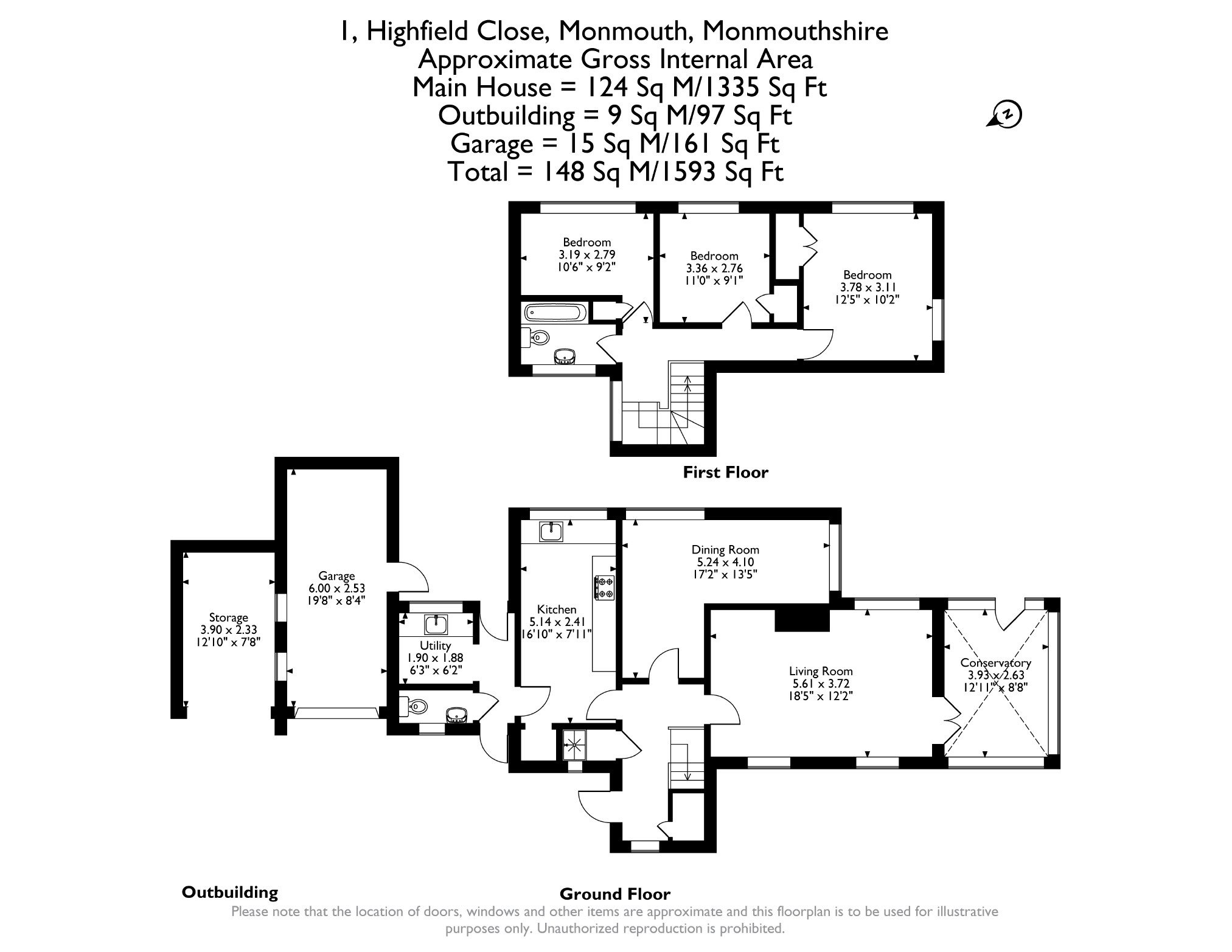 Highfield Close, Monmouth floorplan