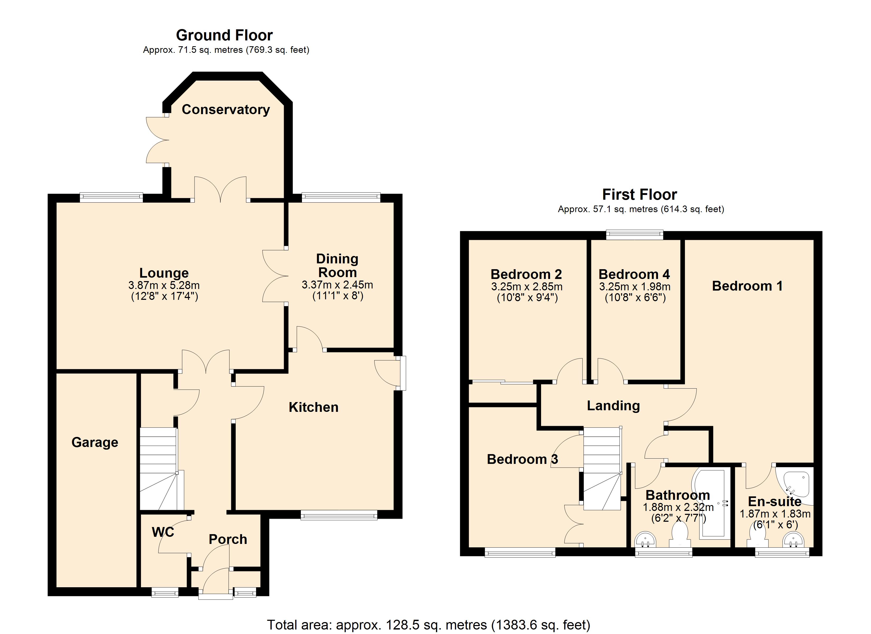 3, Moathouse Close, Stafford floorplan
