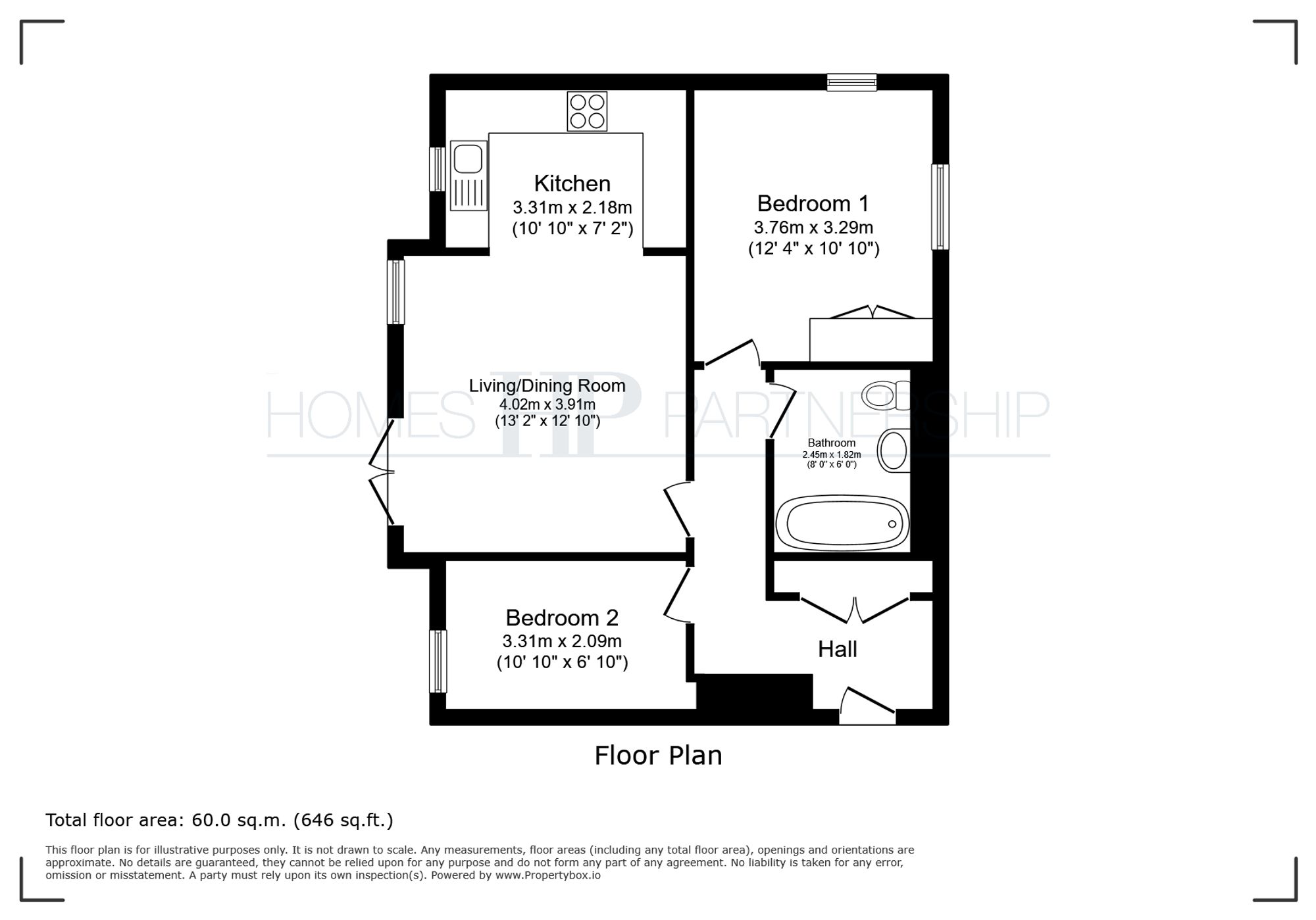 8 Foundry House West Green Drive, Crawley floorplan