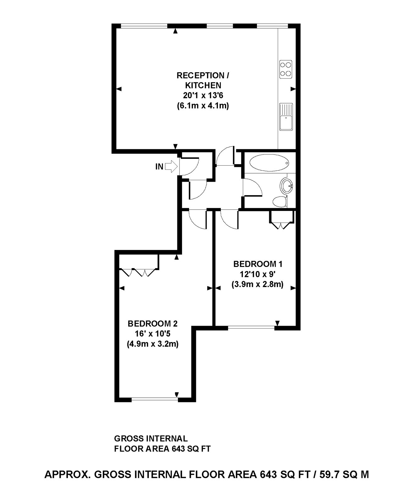 2 Bedrooms Flat to rent in Whitechapel High Street, London E1