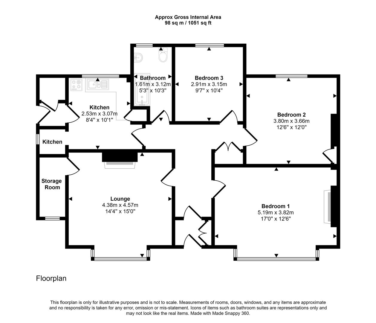 Waterloo Drive, Lanark ML11, 3 bedroom detached bungalow for sale