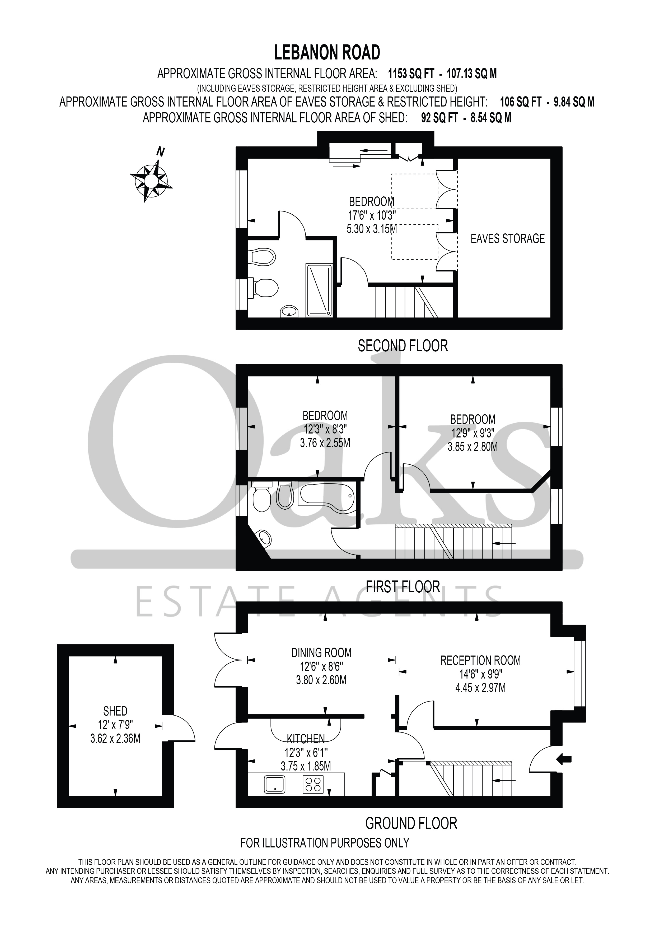 127, Lebanon Road, Surrey floorplan