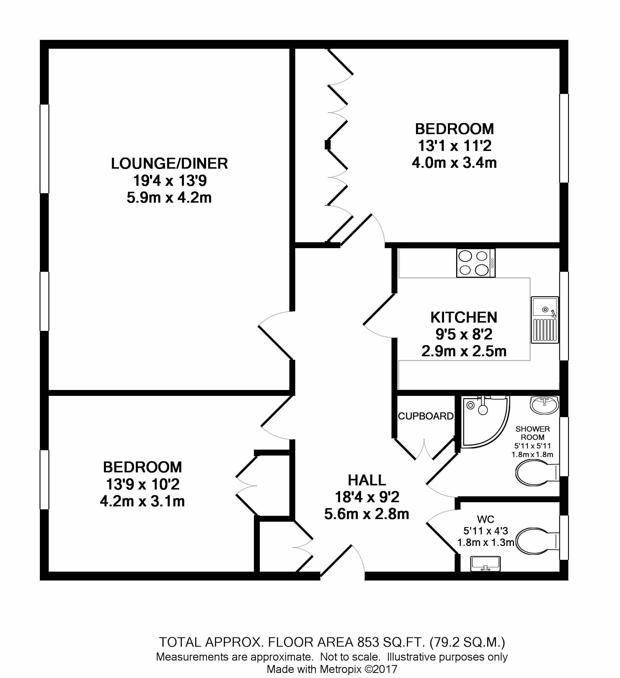 2 Bedrooms Flat to rent in Shortlands Road, Shortlands, Bromley BR2