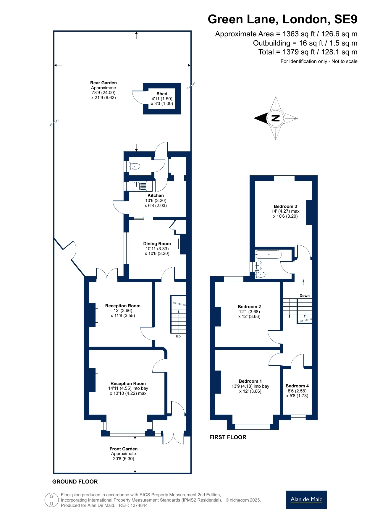 169, Green Lane, London floorplan