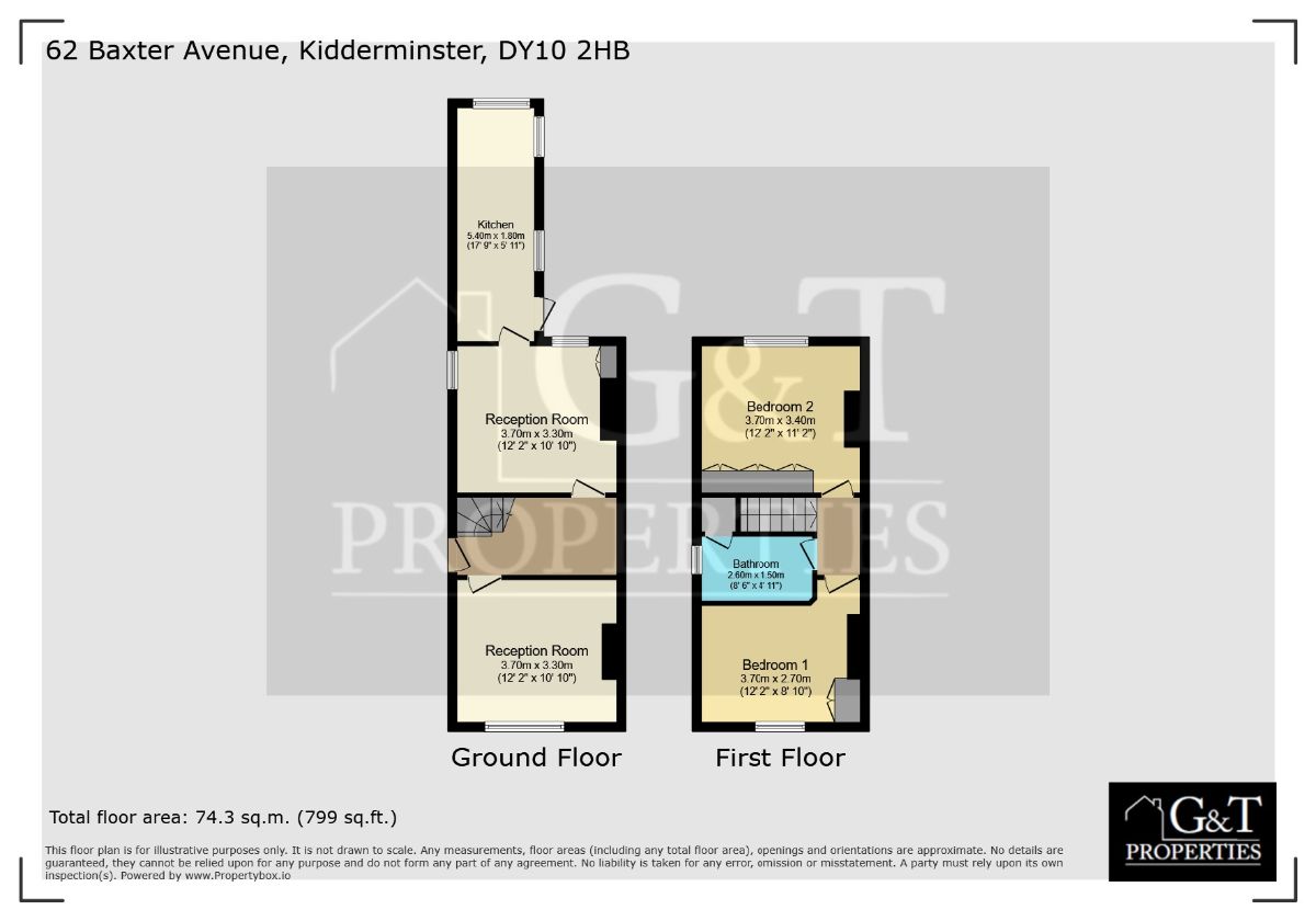 62 Baxter Avenue, Kidderminster floorplan